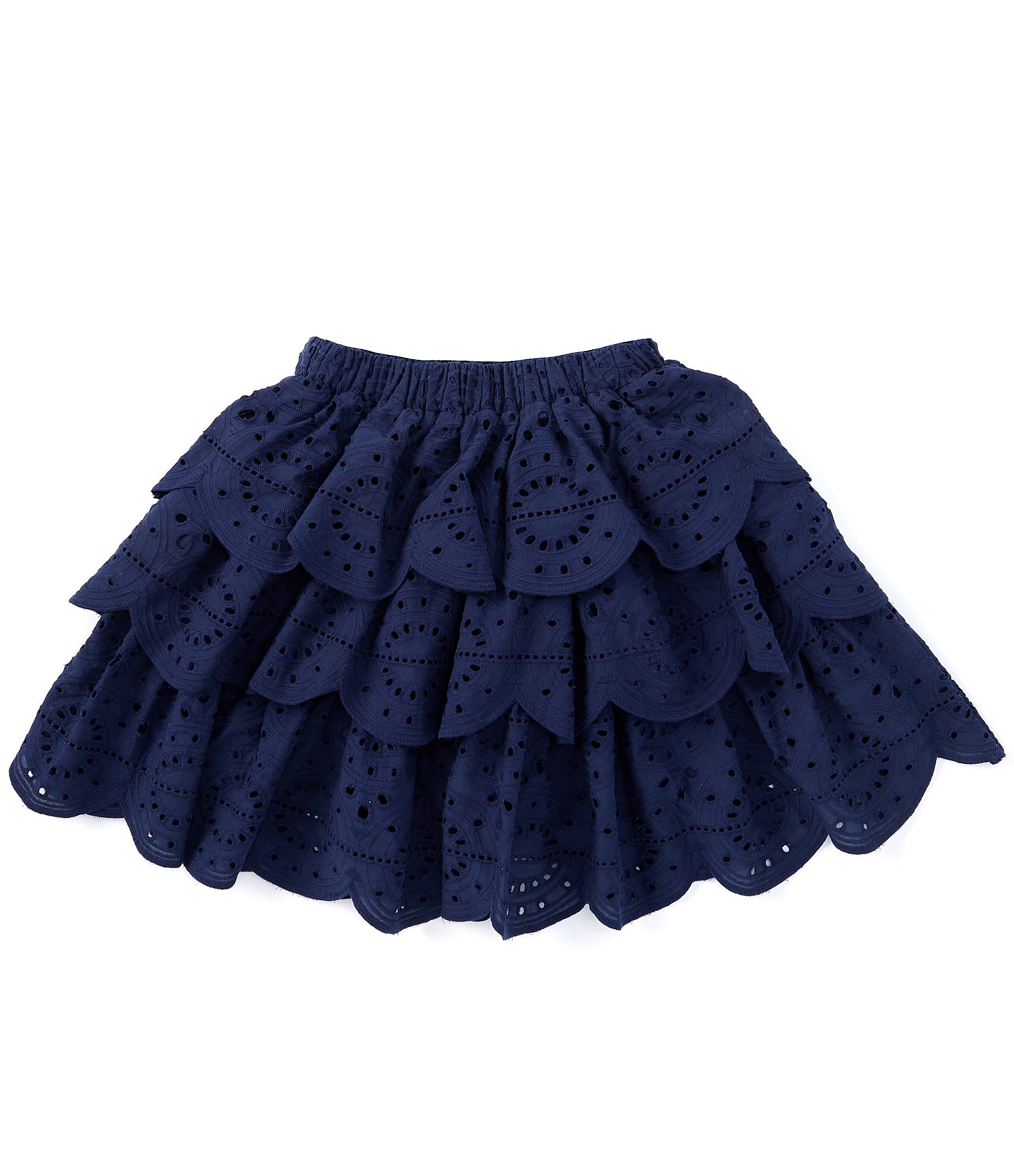 A Loves A Big Girls 7-16 Tiered Eyelet Skirt