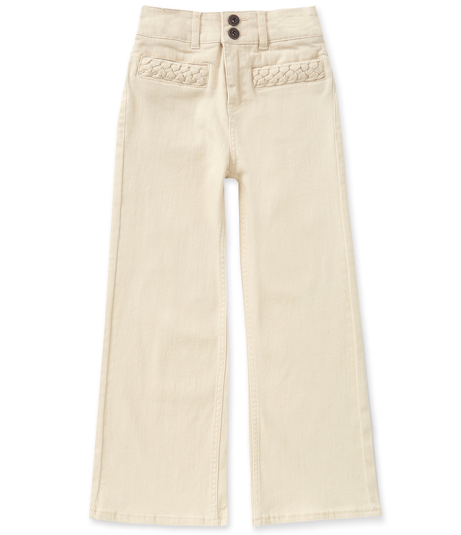 A Loves A Big Girls Braided Pocket Denim Jeans