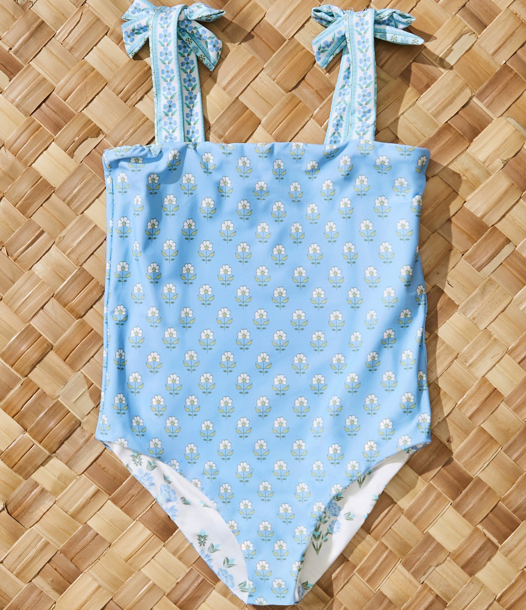 A Loves A Girls Reversible Bandeau One-Piece Swimsuit