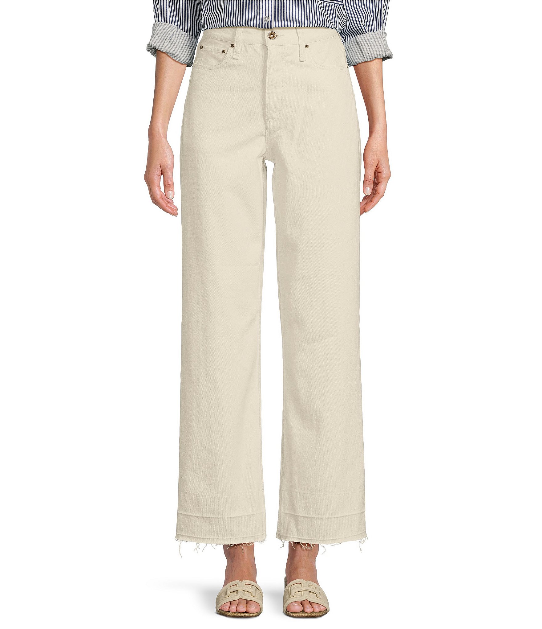 A Loves A High Rise Straight Leg Ankle Length Jeans | Dillard's