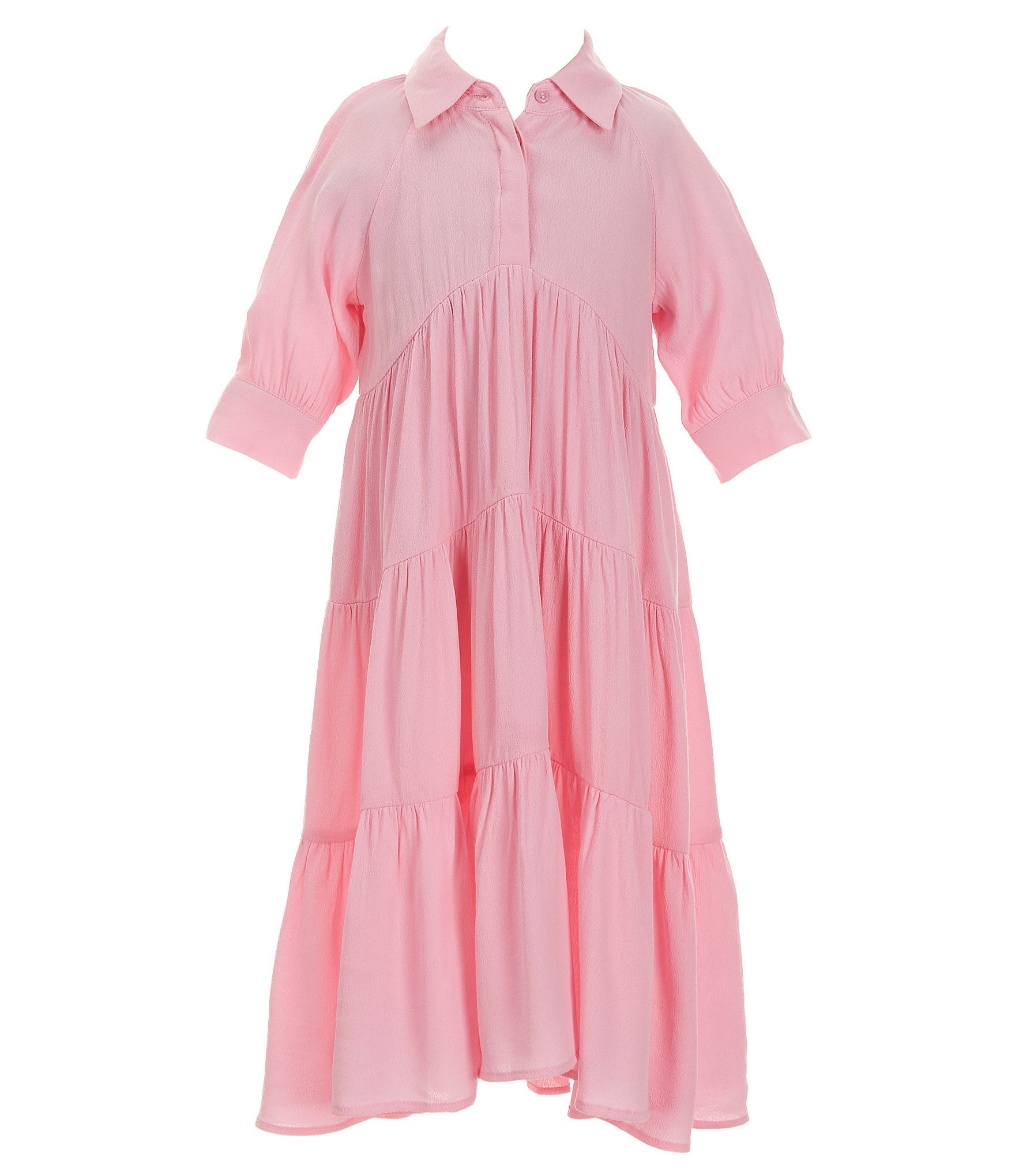 A Loves A Little Girls 2T-6X Balloon Sleeve A-Line Midi Dress | Dillard's