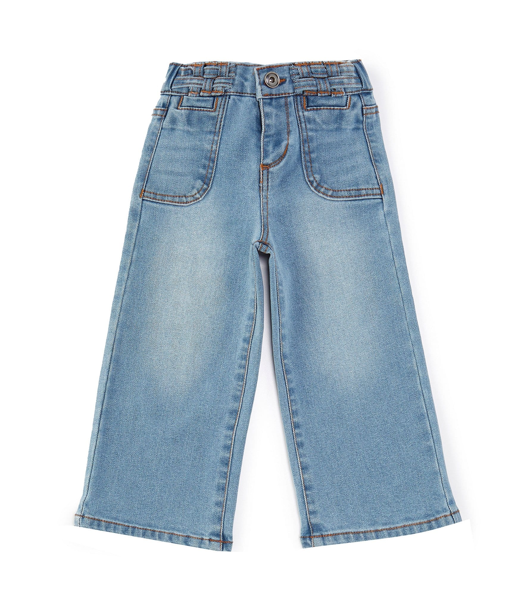 A Loves A Little Girls 2T-6X Denim Patch Pocket Pants