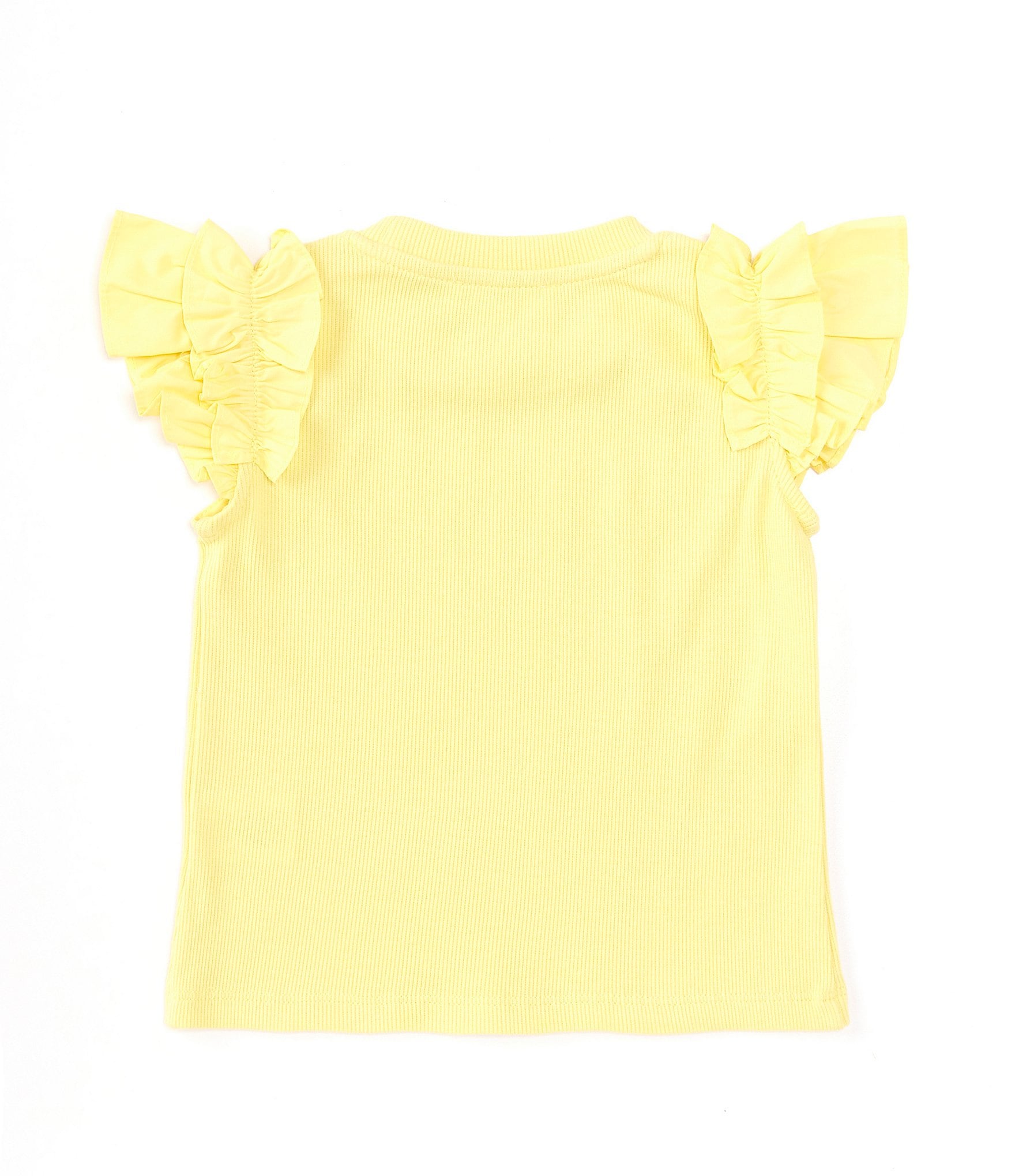 A Loves A Little Girls 2T-6X Flutter Sleeve Ribbed Tank