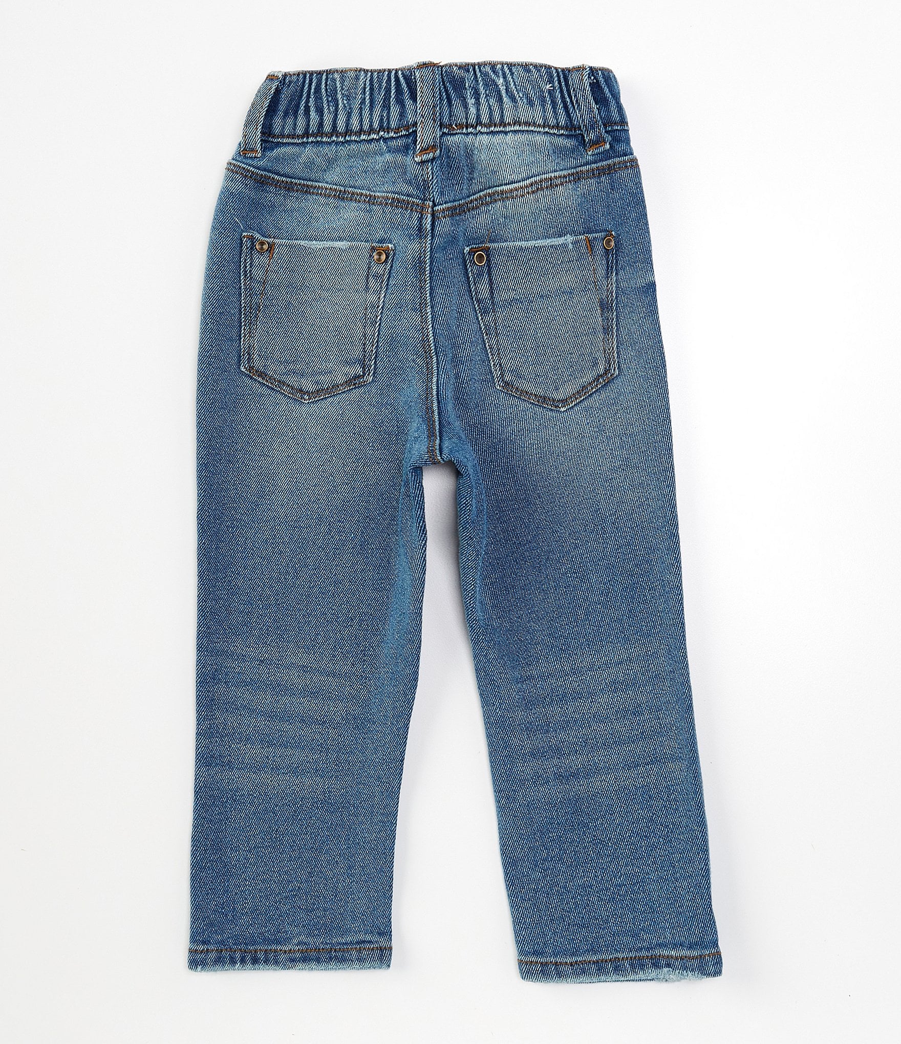 A Loves A Little Girls 2T-6X High Waist Wide Leg Denim Pants