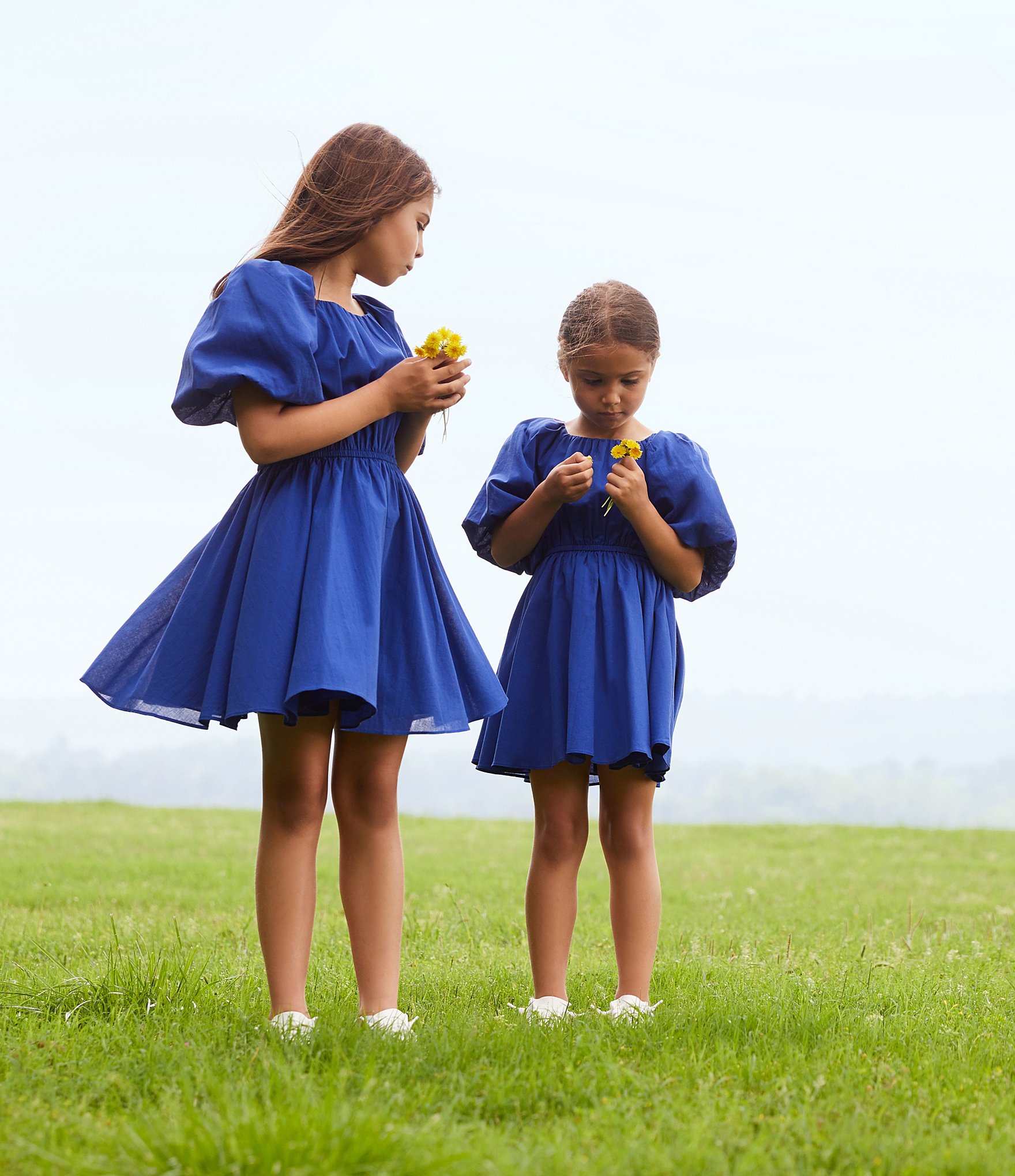 A Loves A Little Girls 2T-6X Family Matching Short Balloon Sleeve Dress