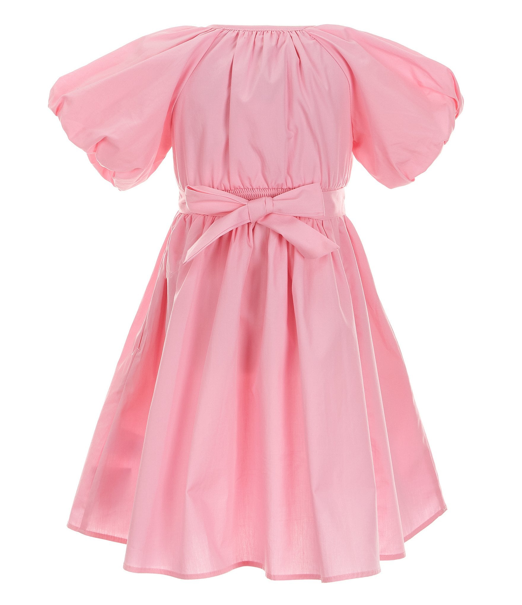 A Loves A Little Girls 2T-6X Short Bubble Sleeve Midi Dress