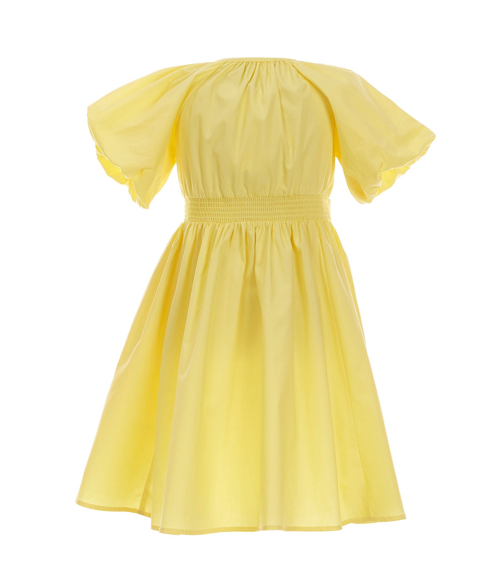 A Loves A Little Girls 2T-6X Short Bubble Sleeve Midi Dress