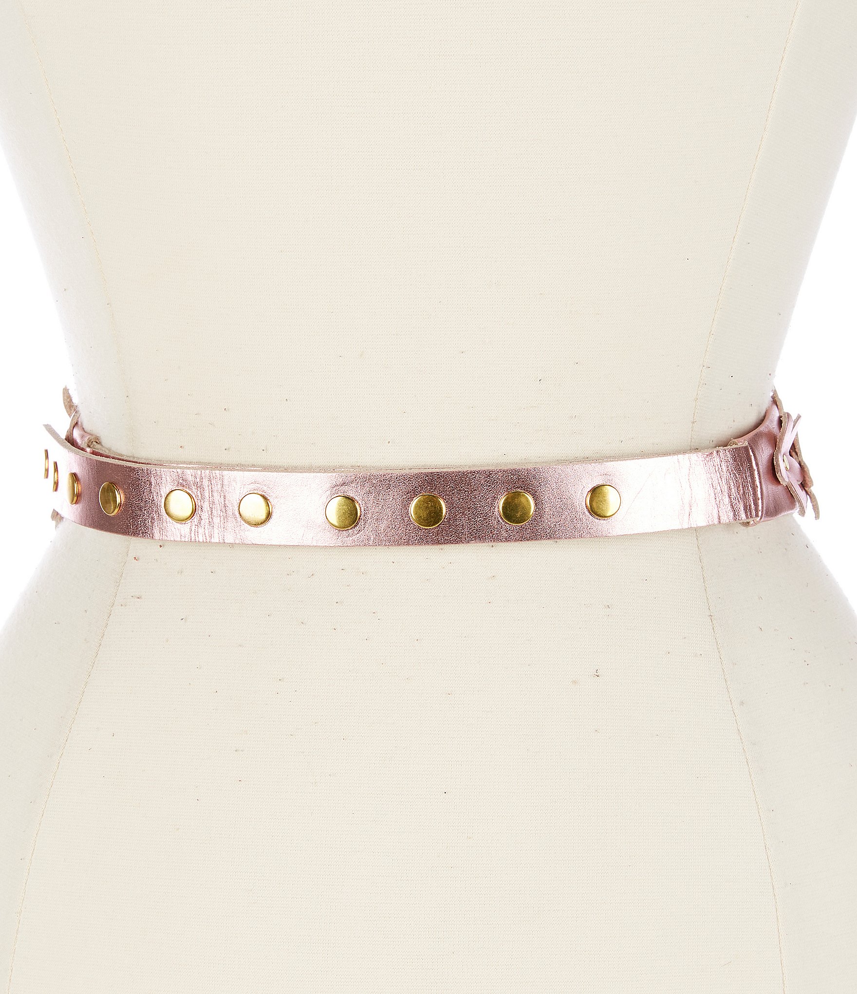 ADA 1.75#double; Ava Rosa Foil Leather Wrap Belt