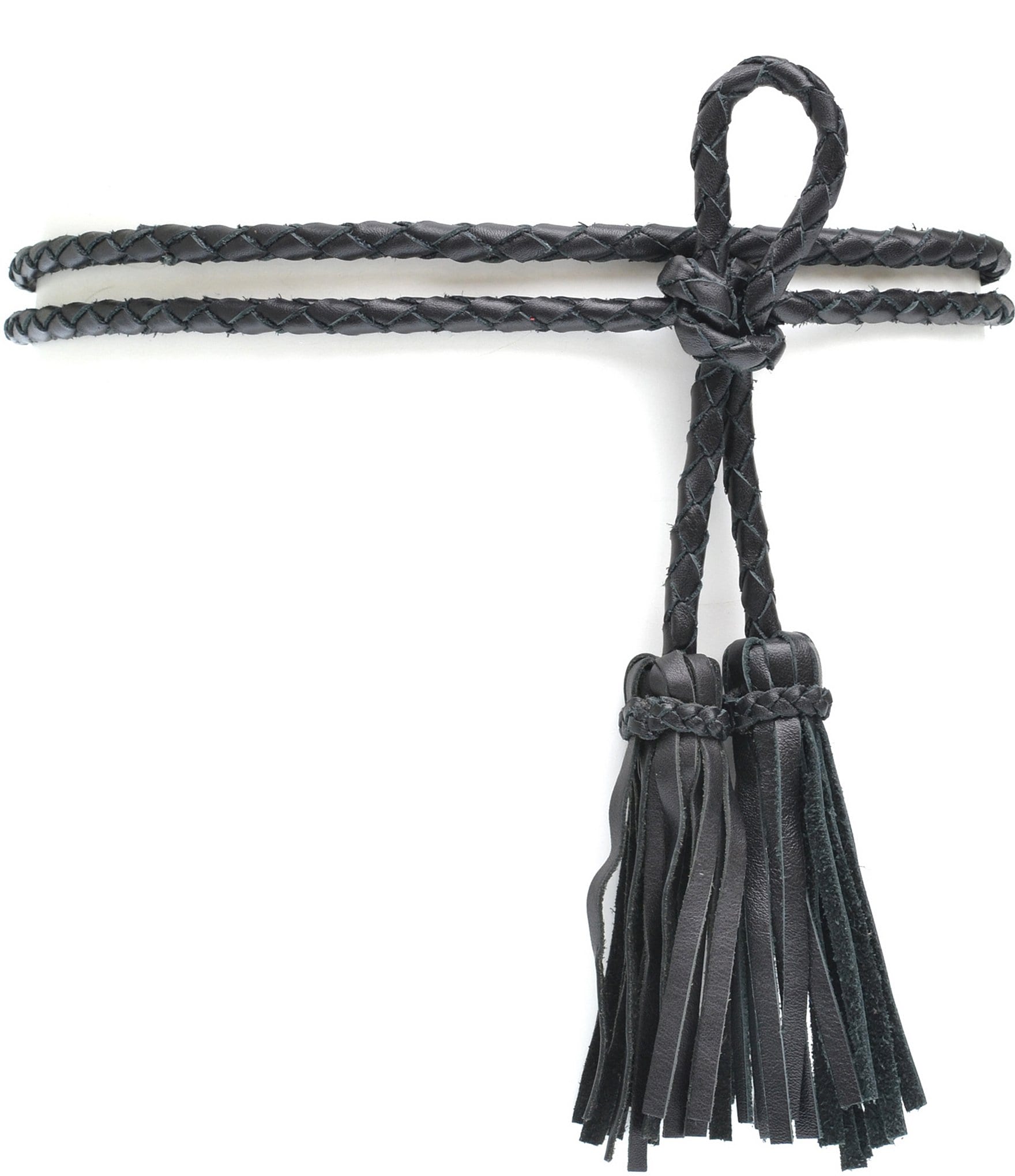 ADA Braided Fringe Wrap Belt