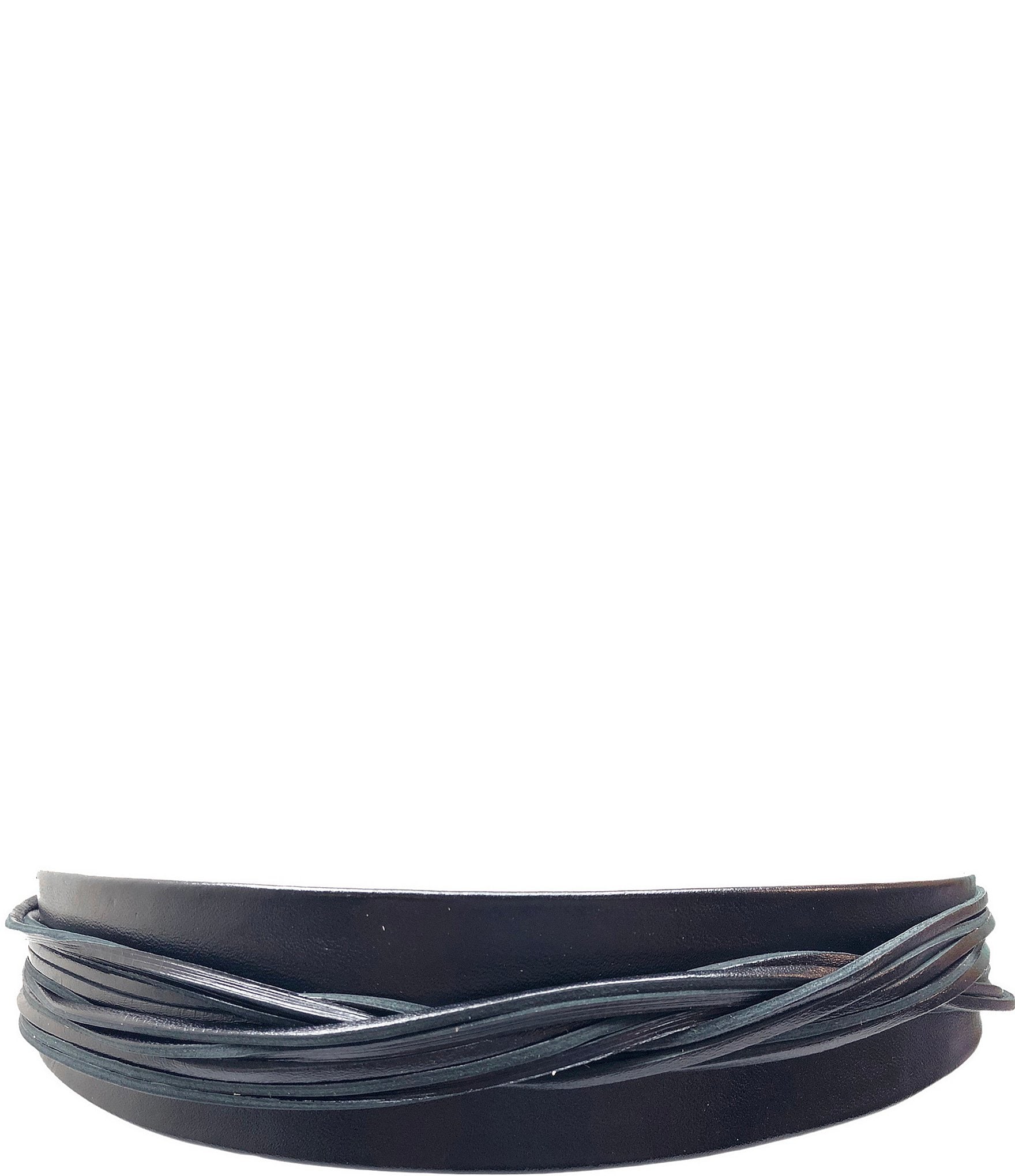 ADA Riley Fringe Leather Tie Belt