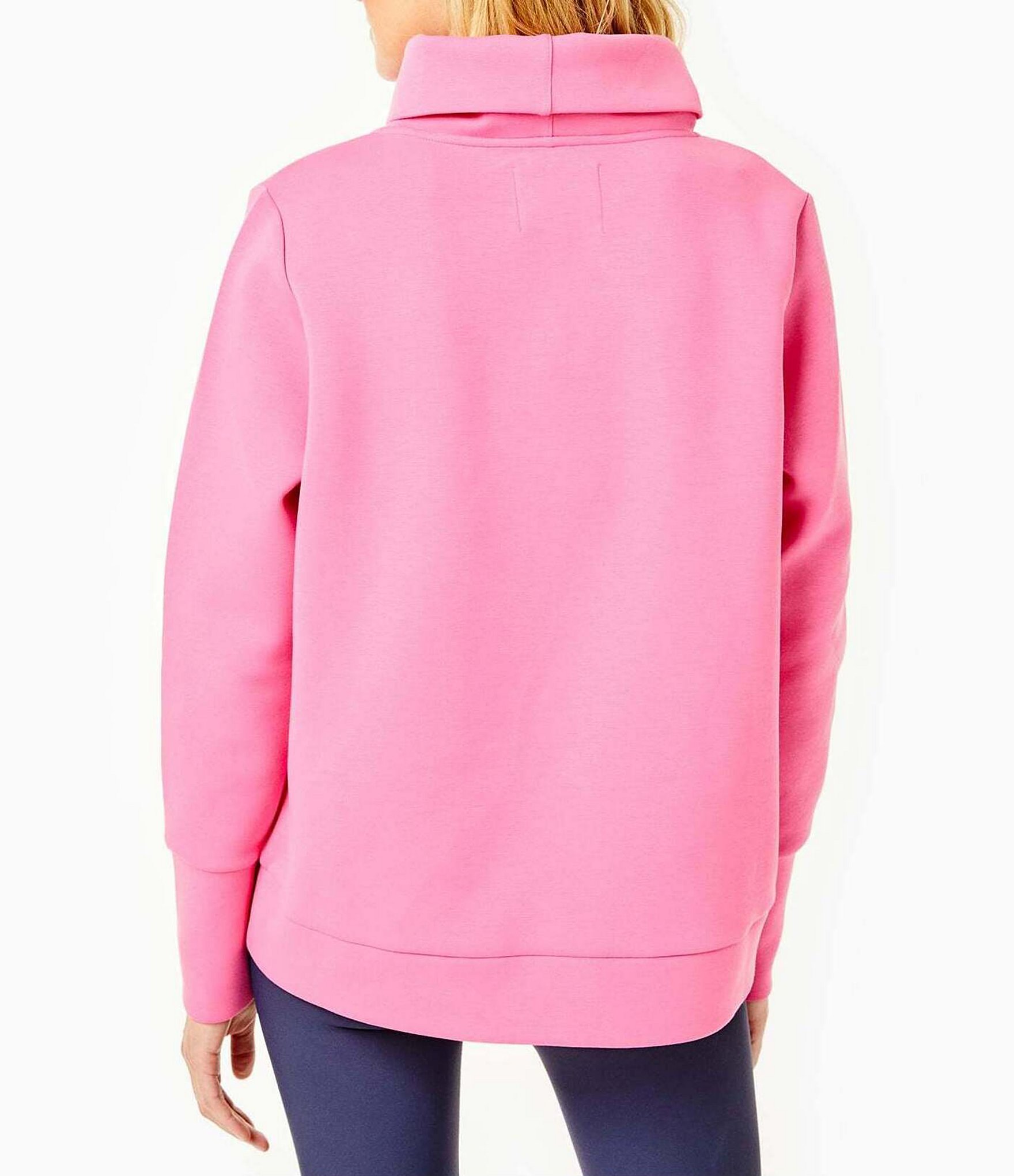 Addison Bay Everyday Mock Neck Zip Hem Pullover