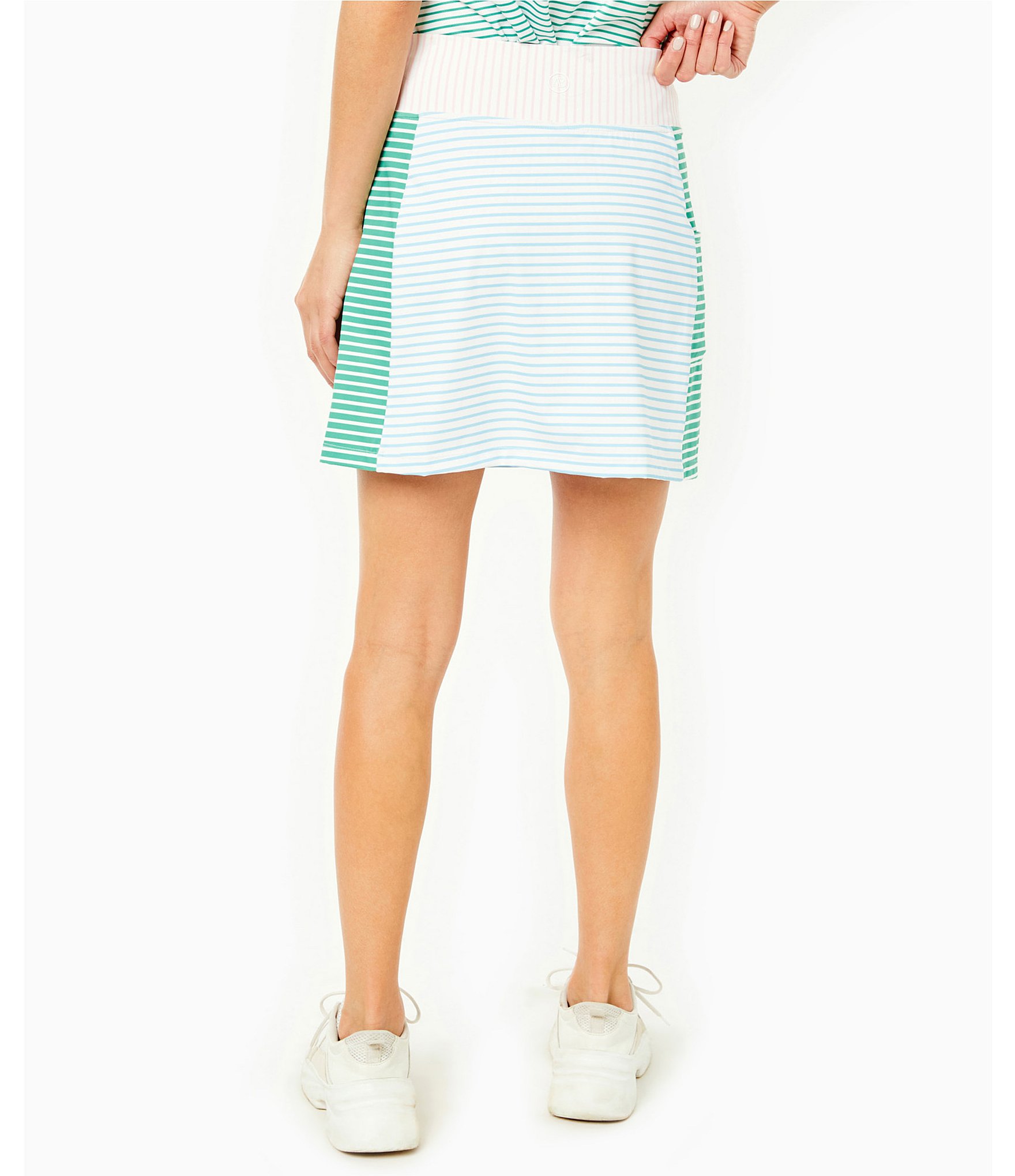 Addison Bay Striped Links Golf Skort