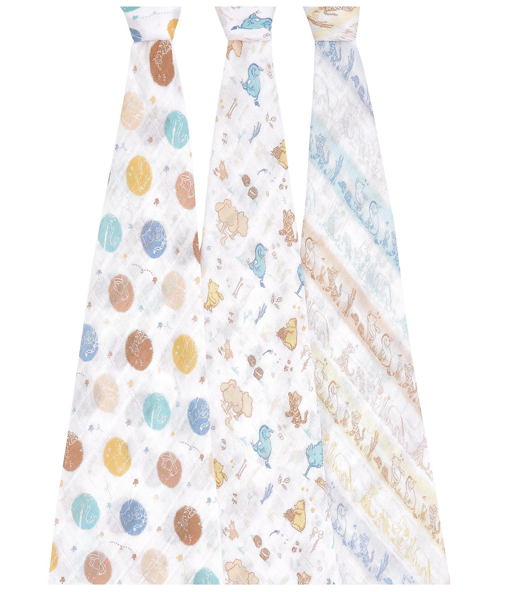 Aden + Anais Winnie In The Woods Cotton Muslin 3 Pack Classic Swaddles ...