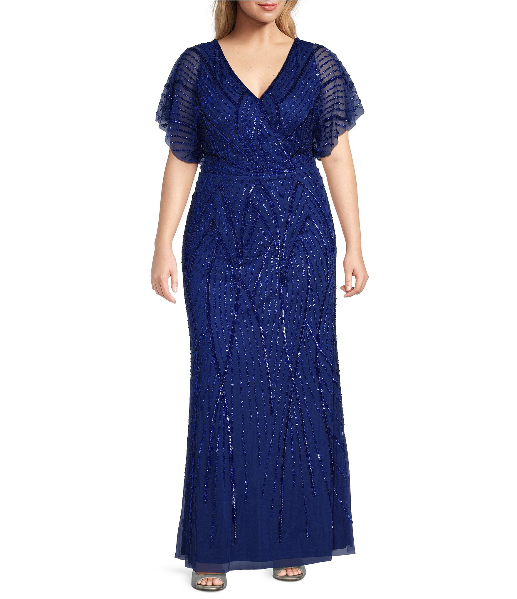 Dillards plus size formal dresses clearance best sale