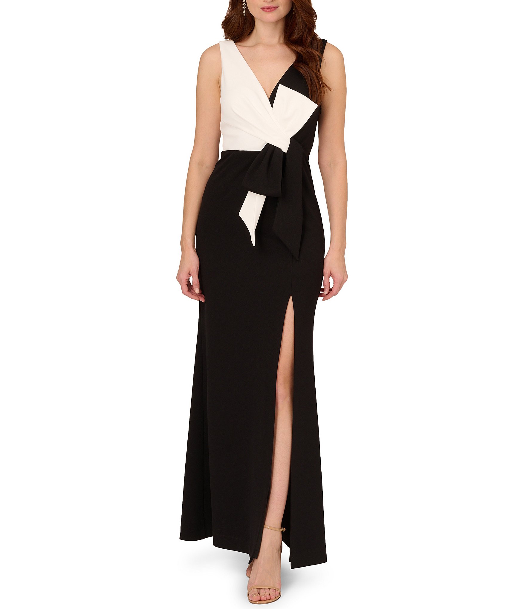18+ Color Block Evening Gown