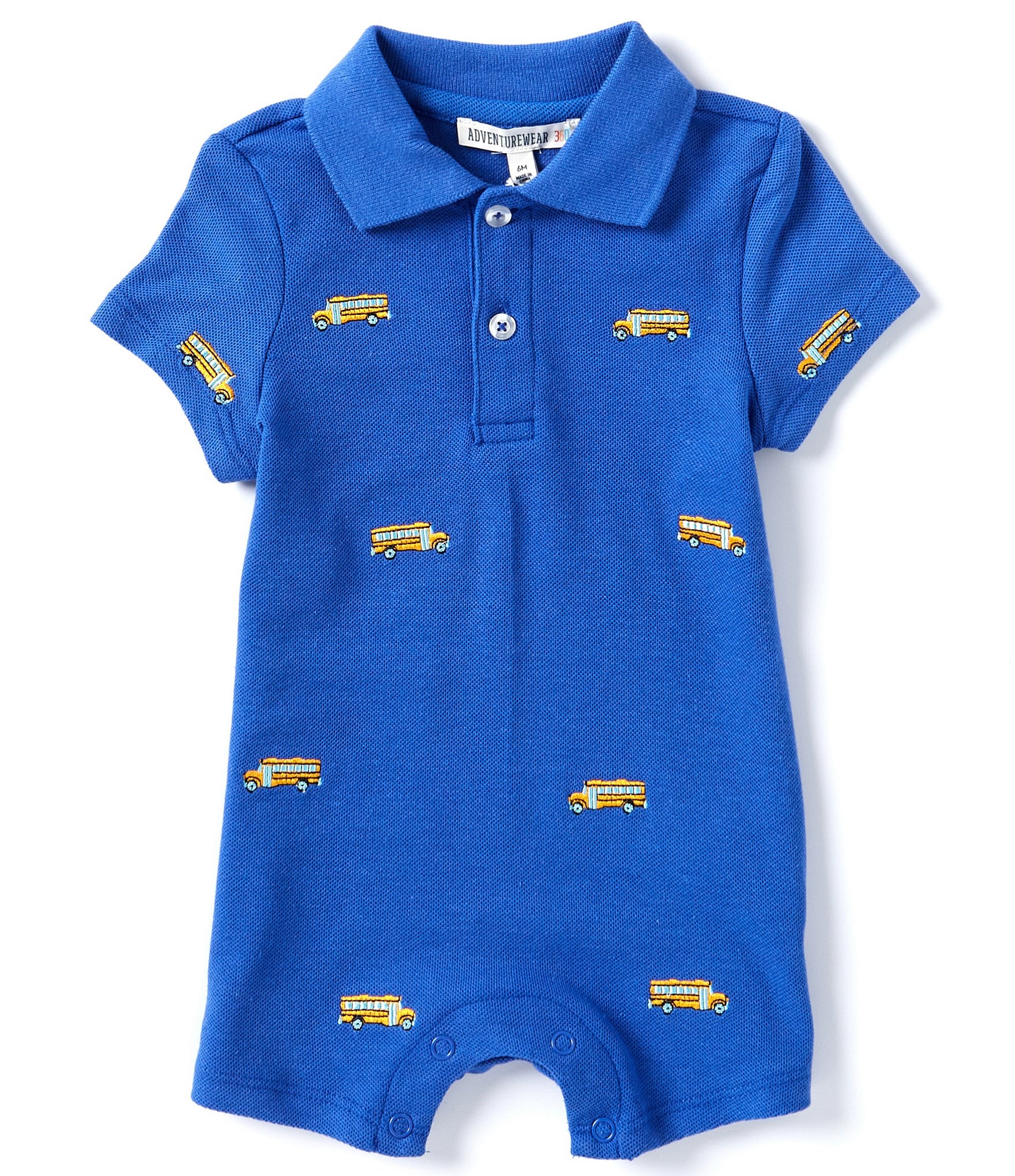 Adventurewear 360 Baby Boys 3-24 Months School Bus Romper