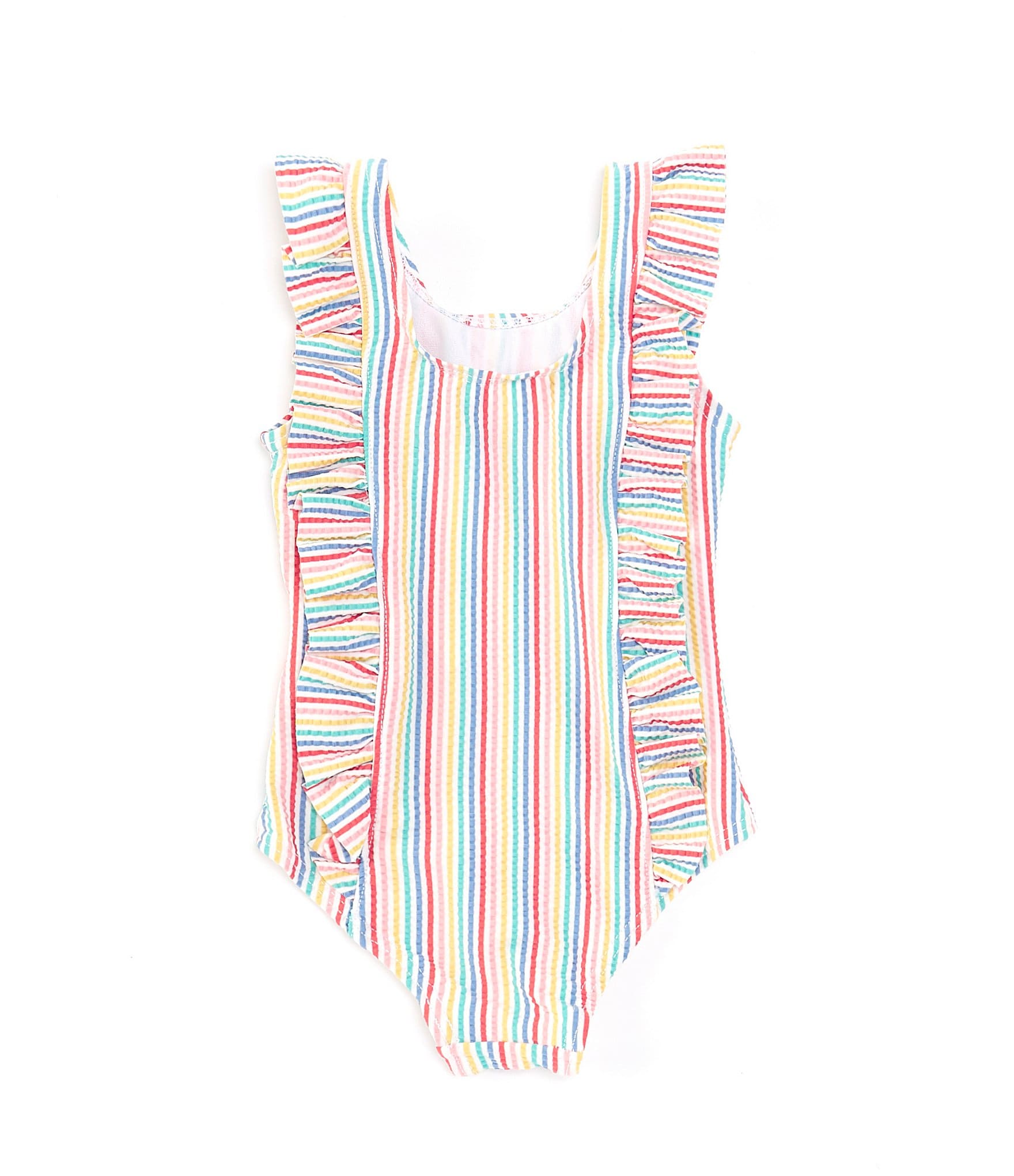 Adventurewear 360 Baby Girls 3-24 Months Scoop Neck Sleeveless Rainbow Stripe One-Piece Swimsuit