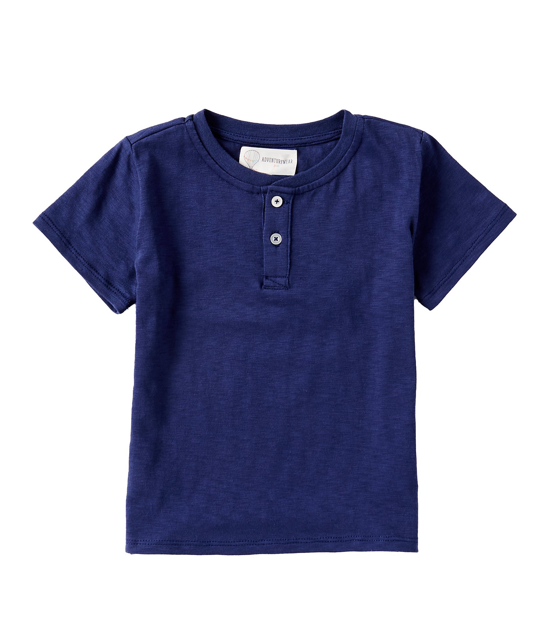 Adventurewear 360 Little Boys 2T-6 Short Sleeve Solid Henley T-Shirt