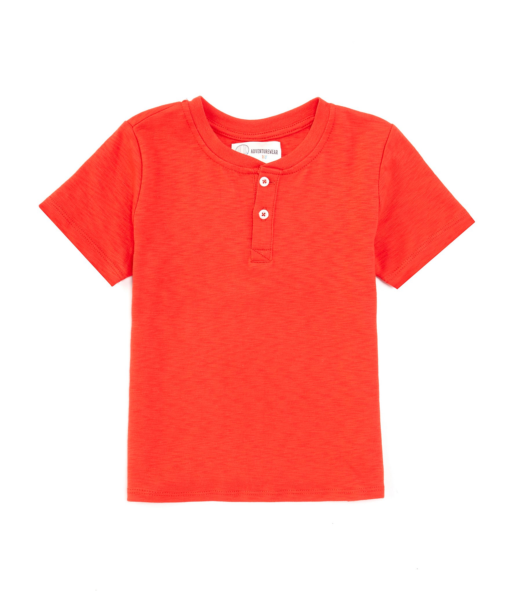 Adventurewear 360 Little Boys 2T-6 Short Sleeve Solid Henley T-Shirt