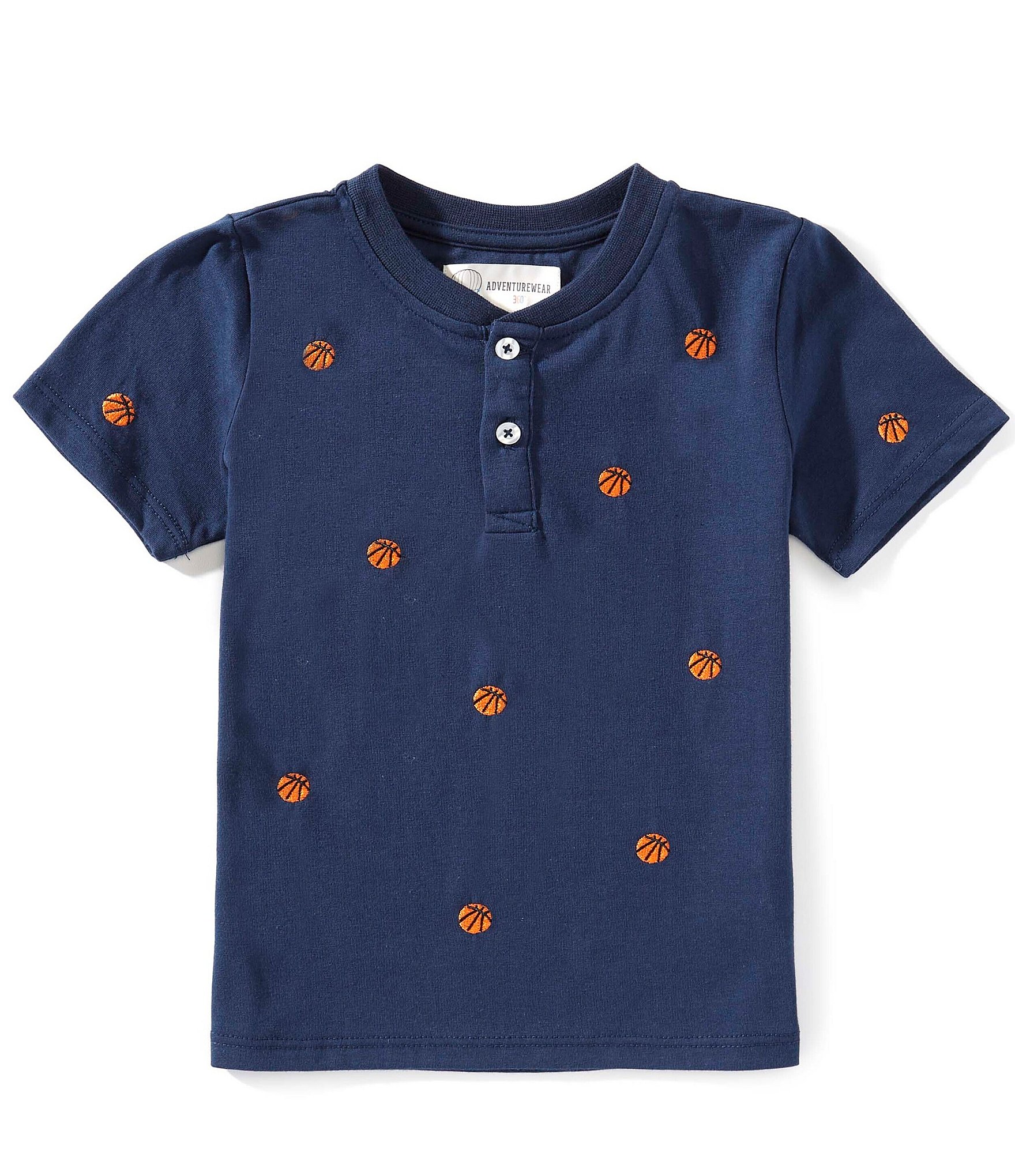 Adventurewear 360 Little Boys Basketball Schifli Henley T-Shirt