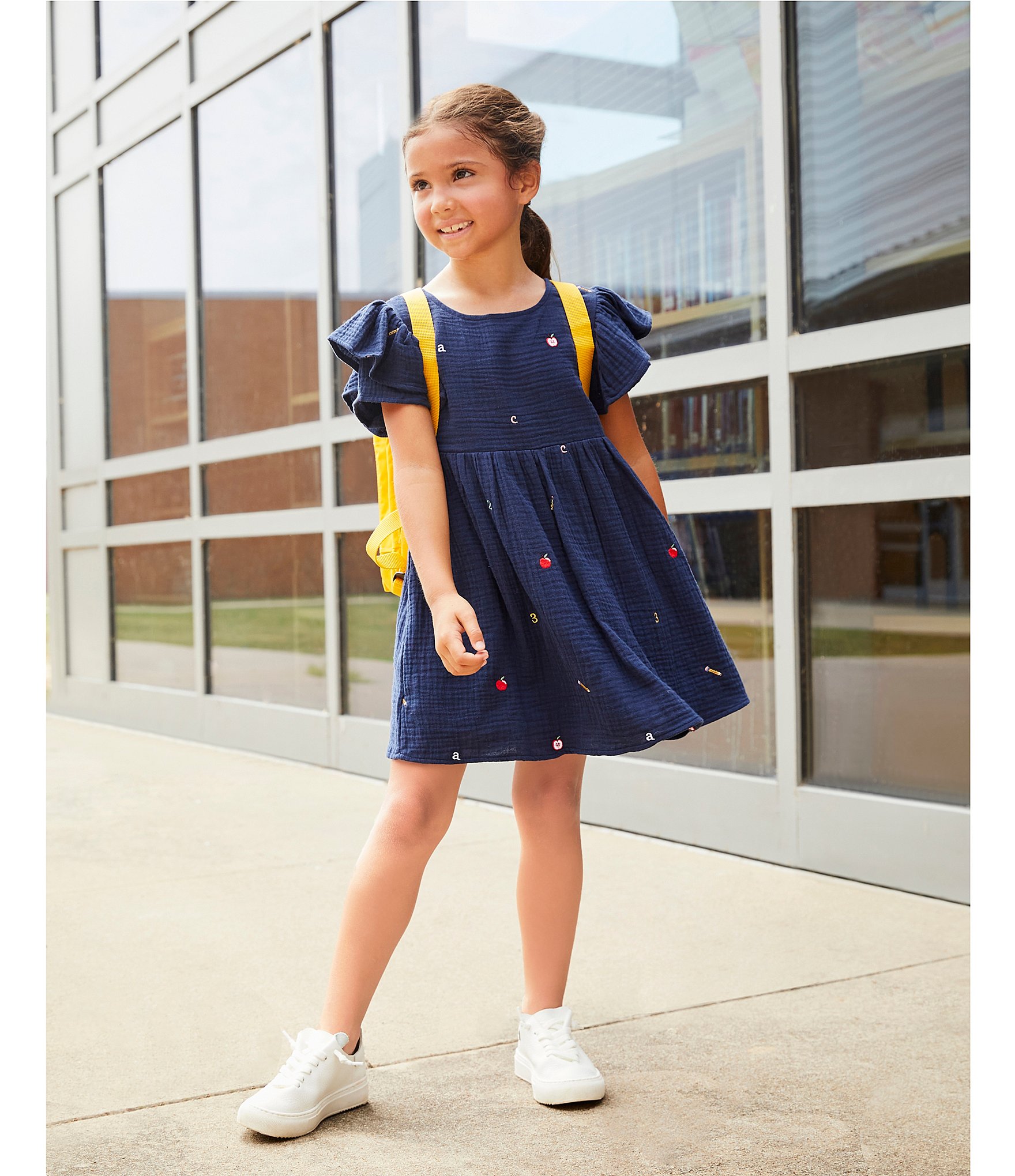 Adventurewear 360 Little Girls 2T-6X Back To School Dress