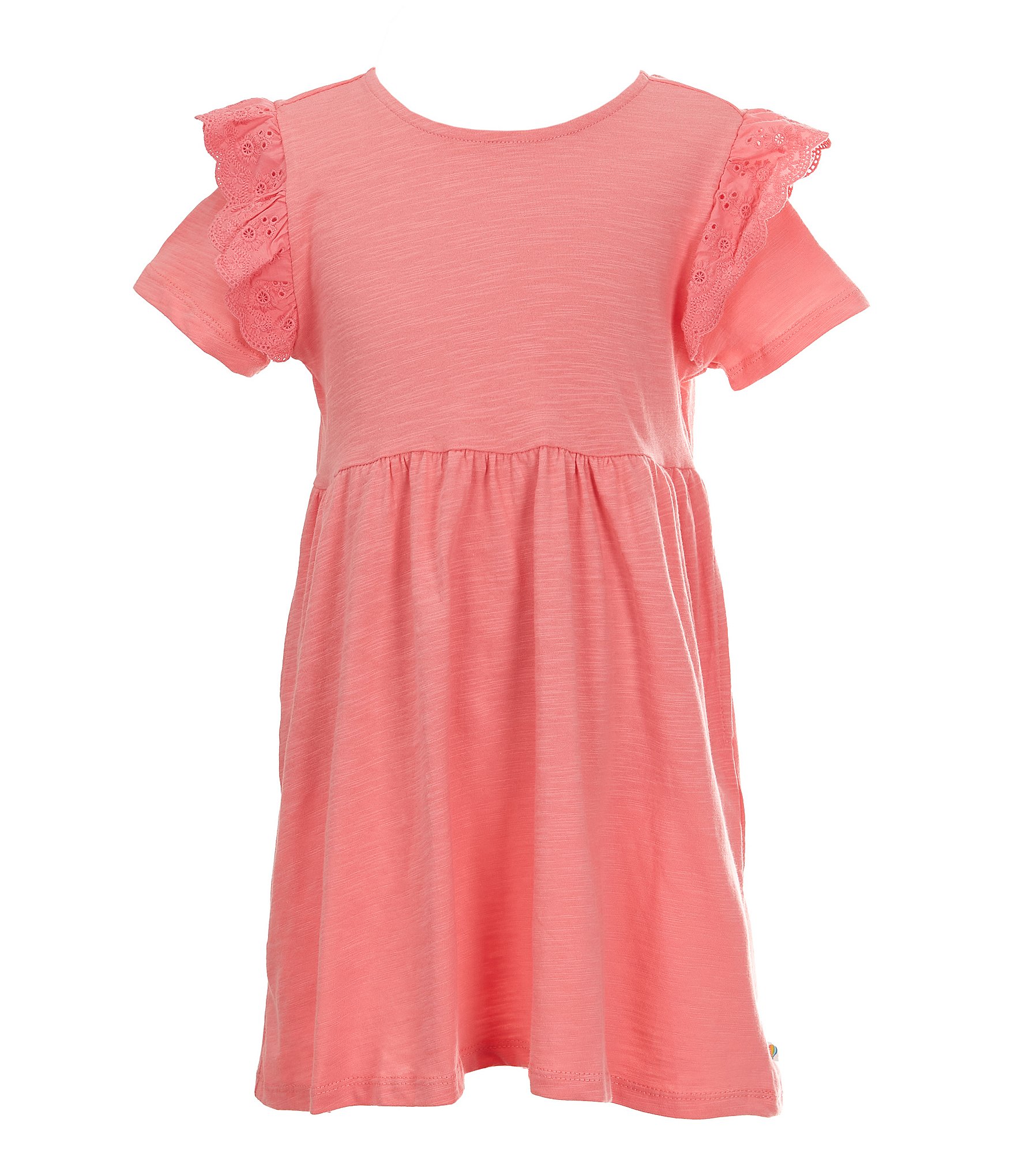 Adventurewear 360 Little Girls 2T-6X Short Sleeve Ruffle Dress