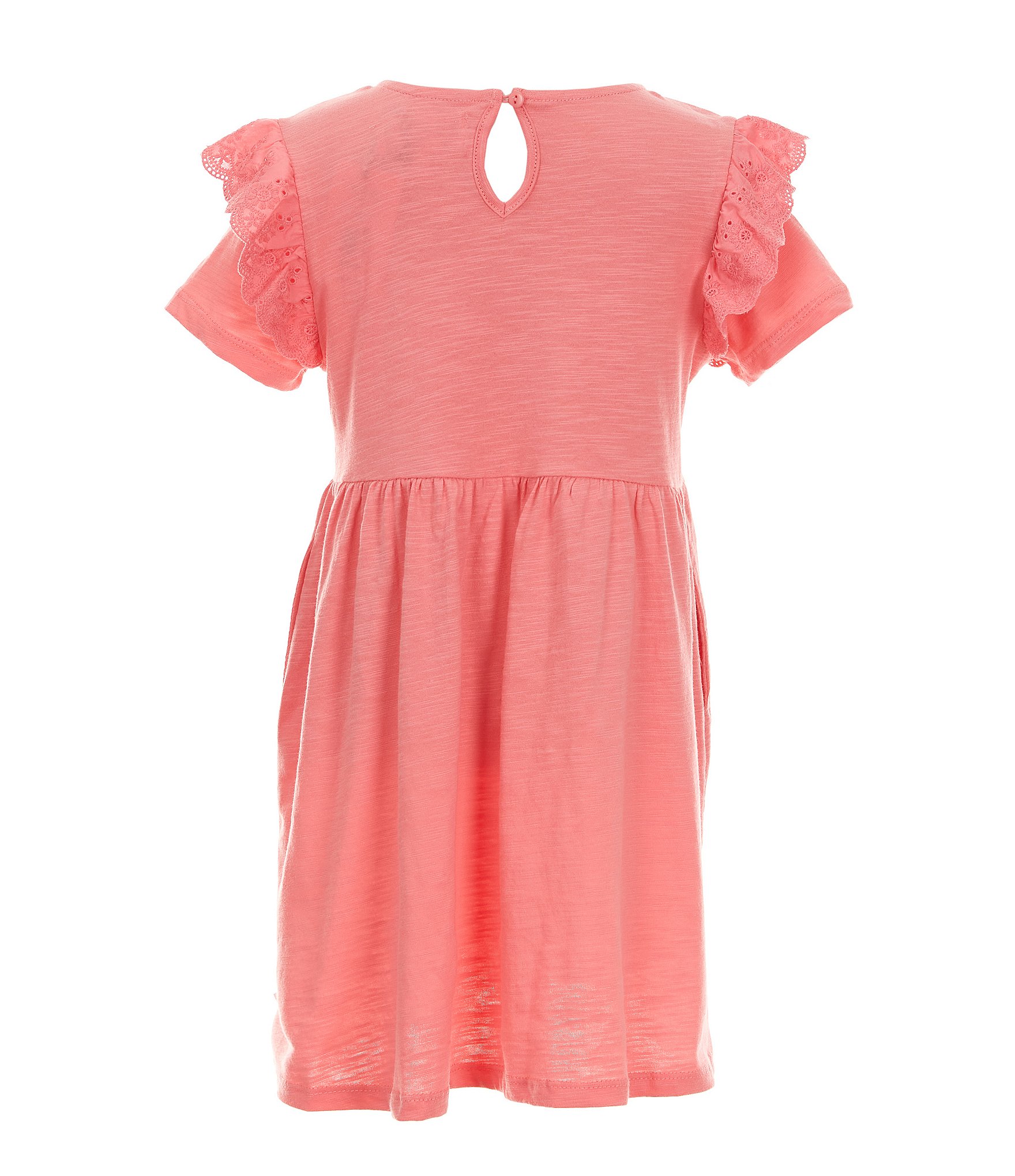 Adventurewear 360 Little Girls 2T-6X Short Sleeve Ruffle Dress