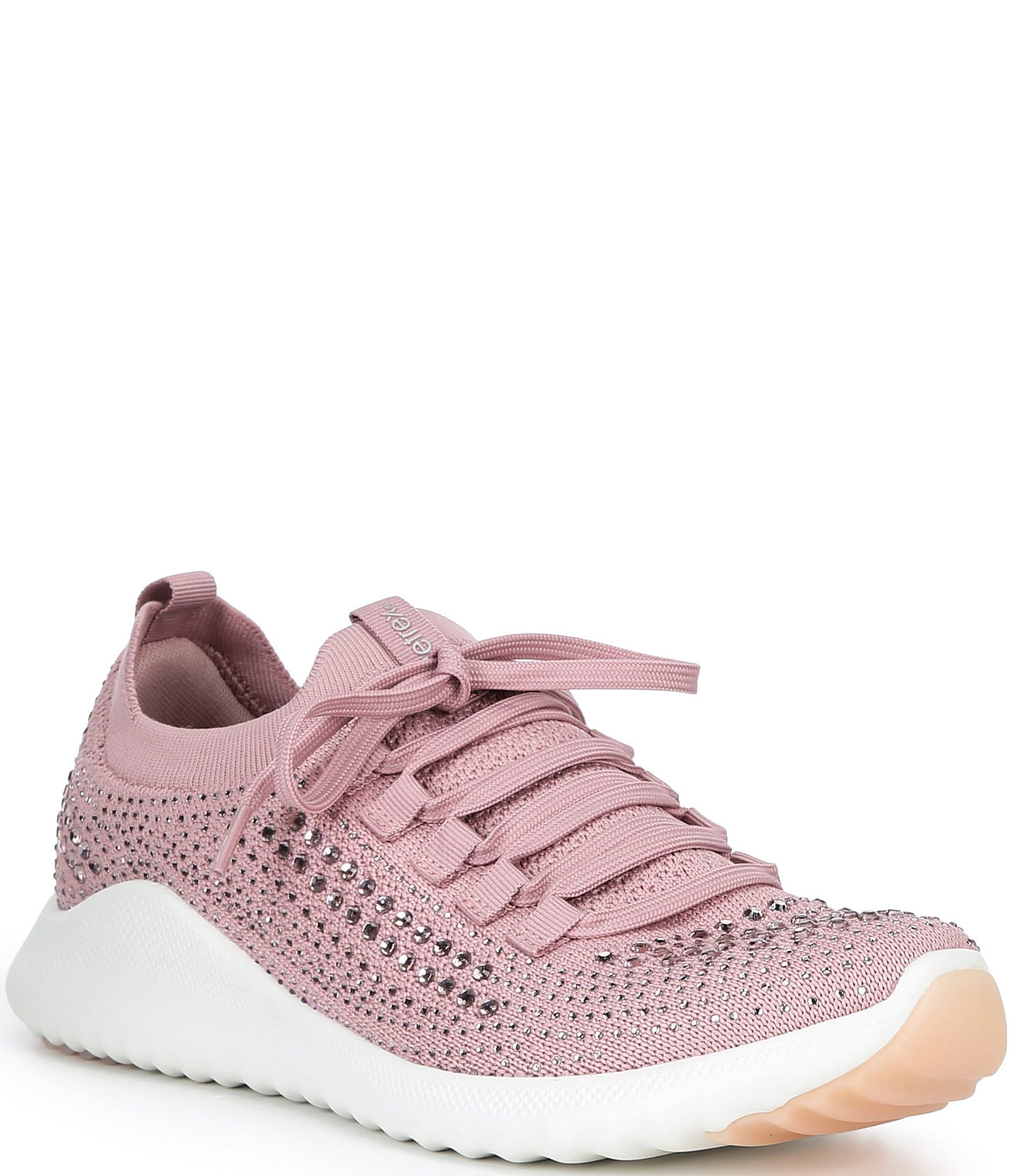 Aetrex Carly Sparkle Knit Rhinestone Embellished Sneakers