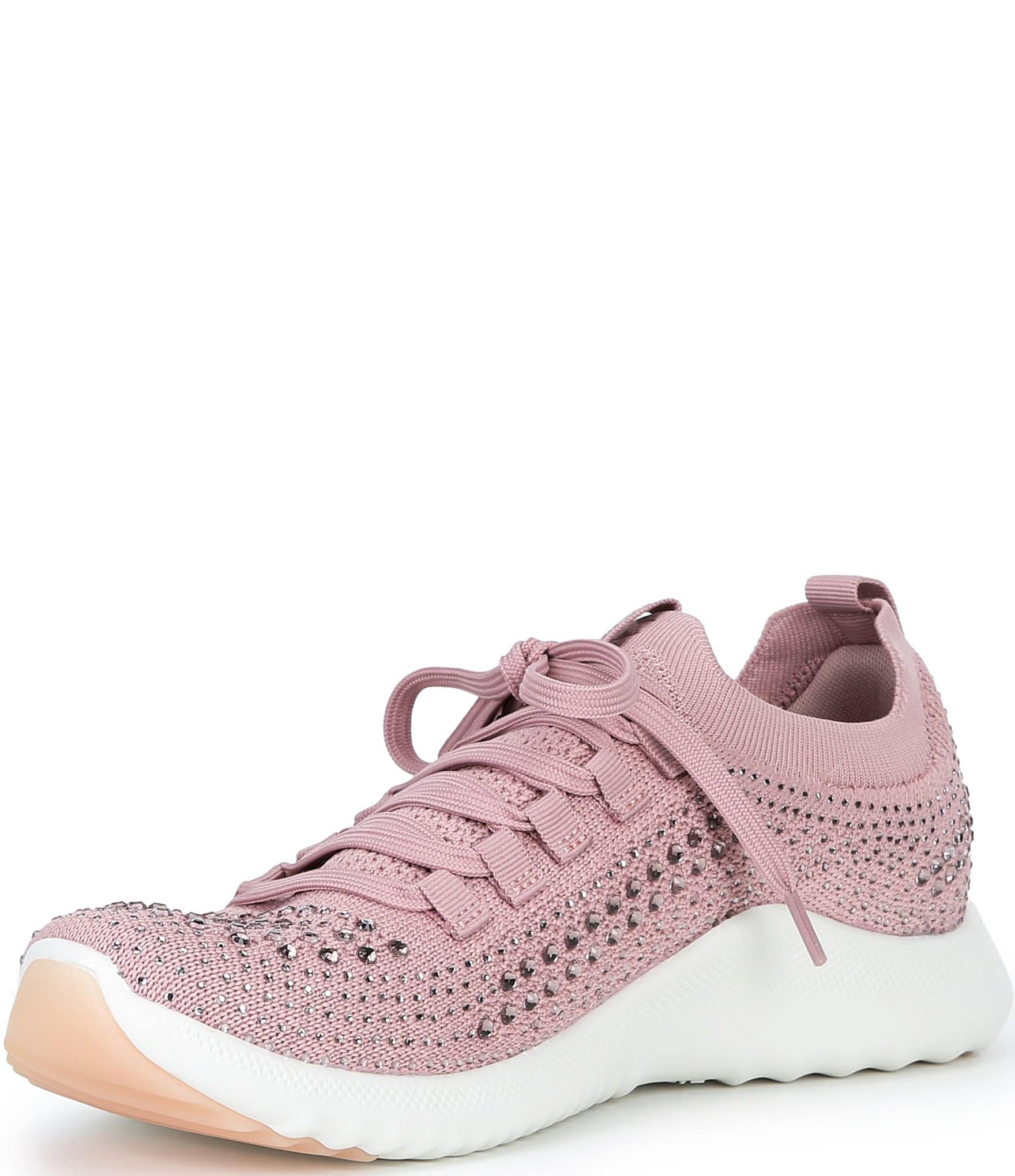 Aetrex Carly Sparkle Knit Rhinestone Embellished Sneakers