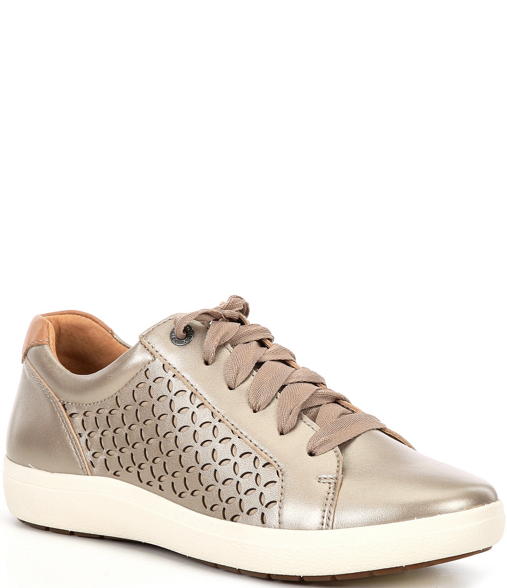Aetrex Courtney Lace Up Leather Sneakers | Dillard's Aetrex Courtney Lace Up Leather Sneakers | Dillard's