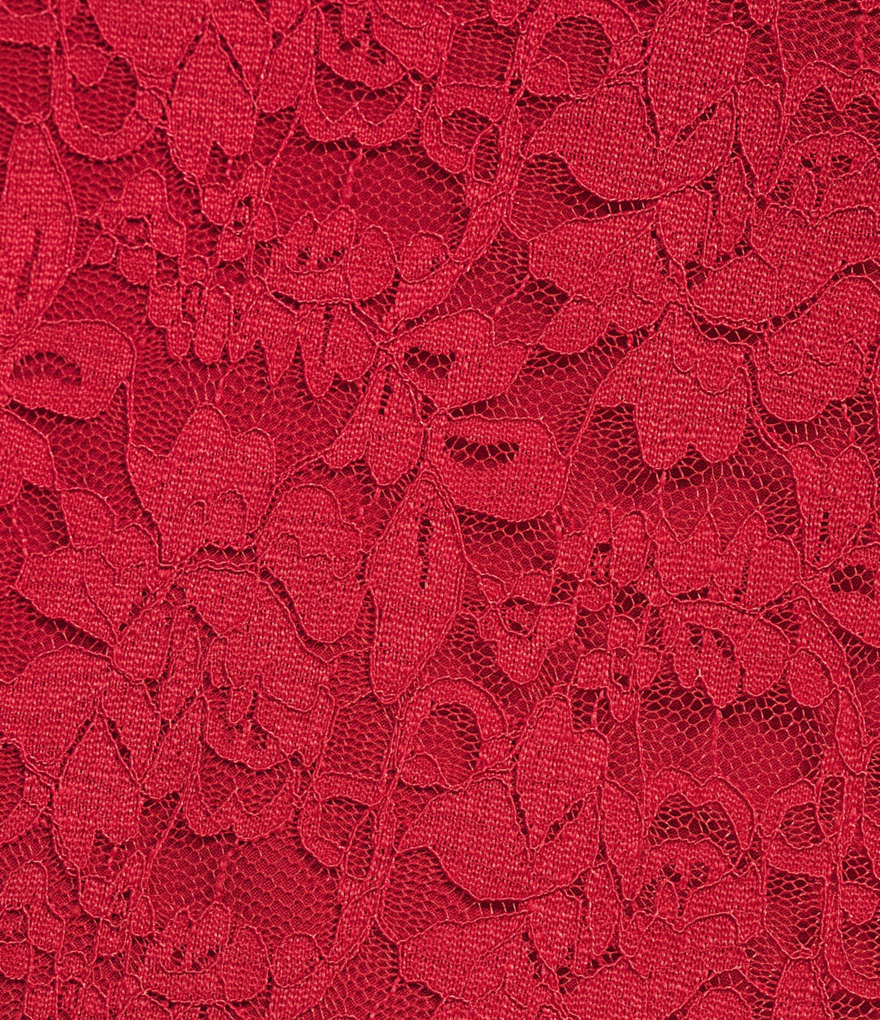 AFRM Barry Asymmetrical Neckline Long Sleeve Silken Lace Top