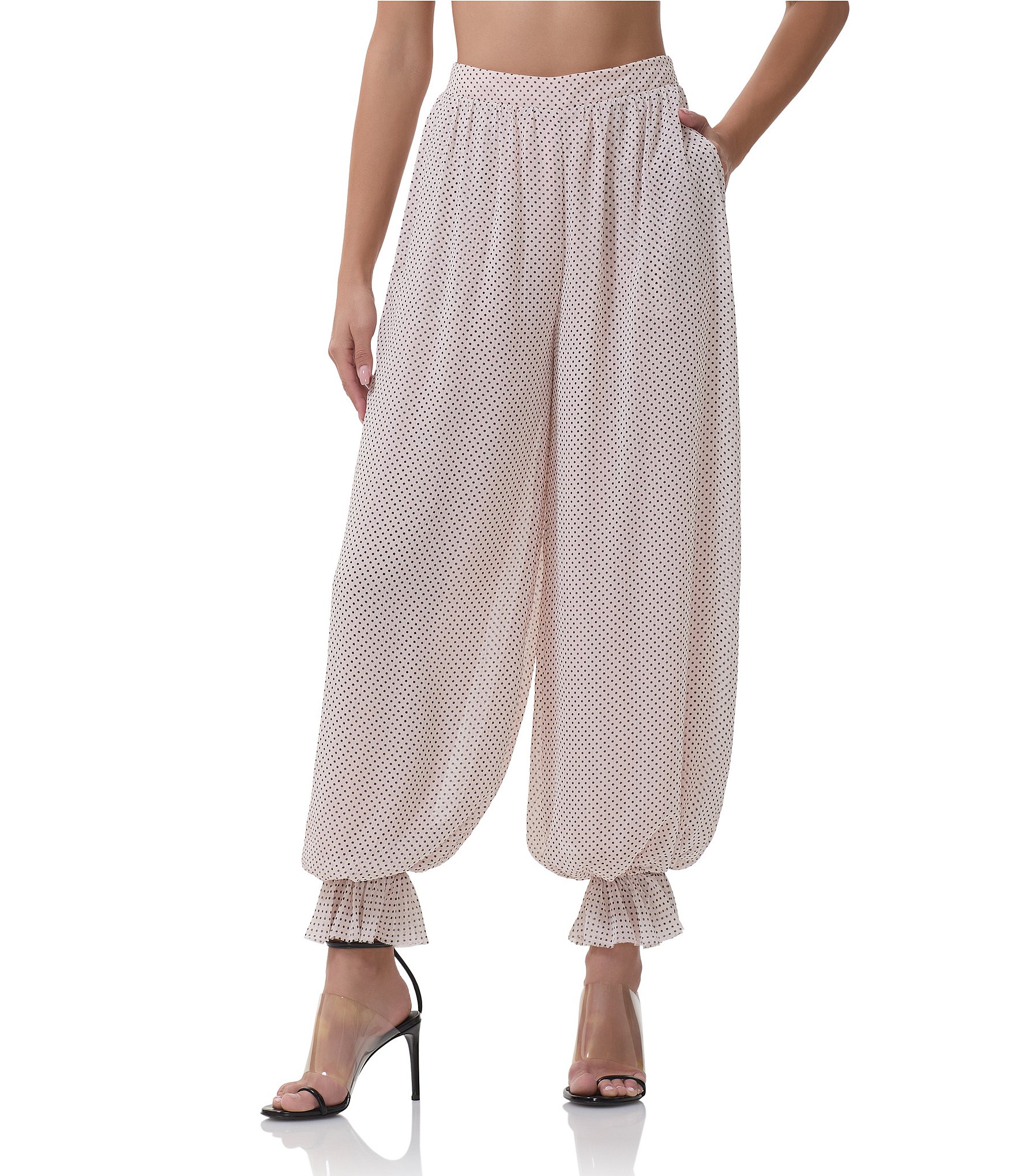 AFRM James Dot Print Coordinating Balloon Pants