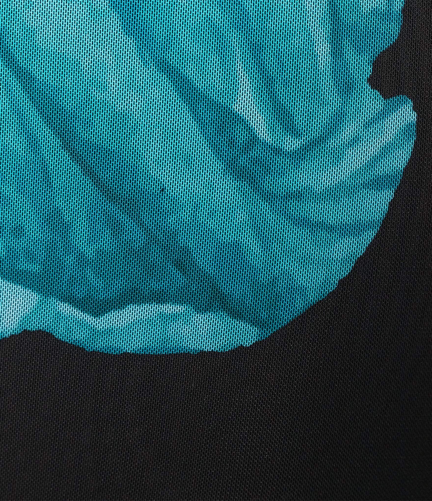 AFRM Shailene Floral Print Turtleneck Long Sleeve Mesh Midi Dress