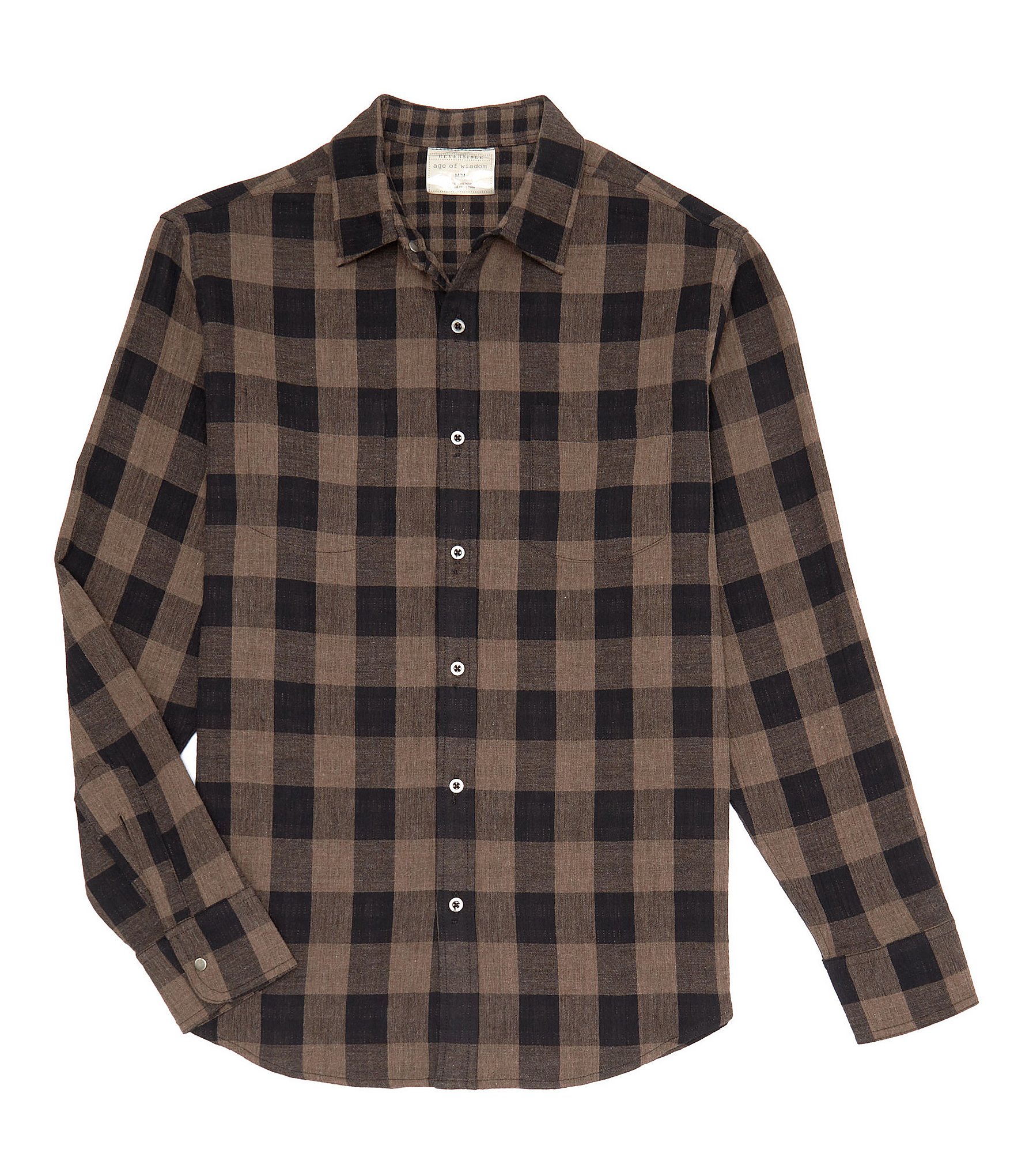 Lucky Brand Long Sleeve Plaid Brushed Knit Shirt