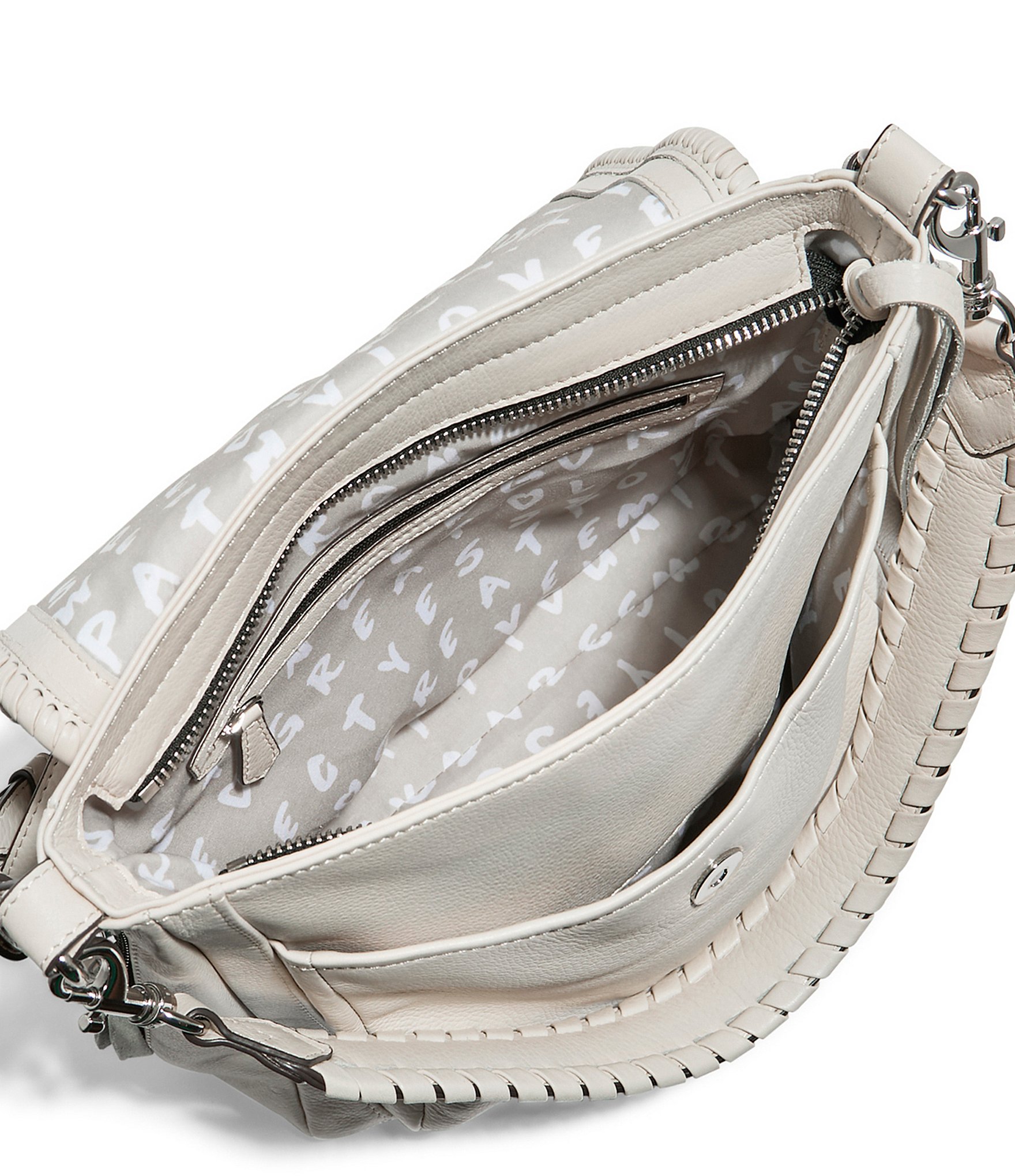 AIMEE All For Love Zip Top Braided Shoulder Strap Bag