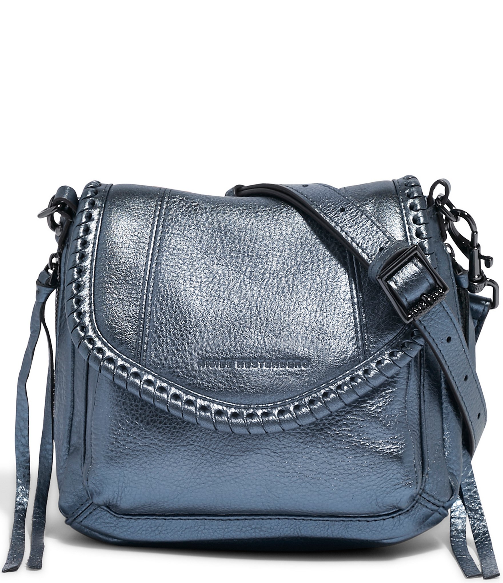 In-the-loop leather crossbody bag Hermès Blue in Leather - 36277540