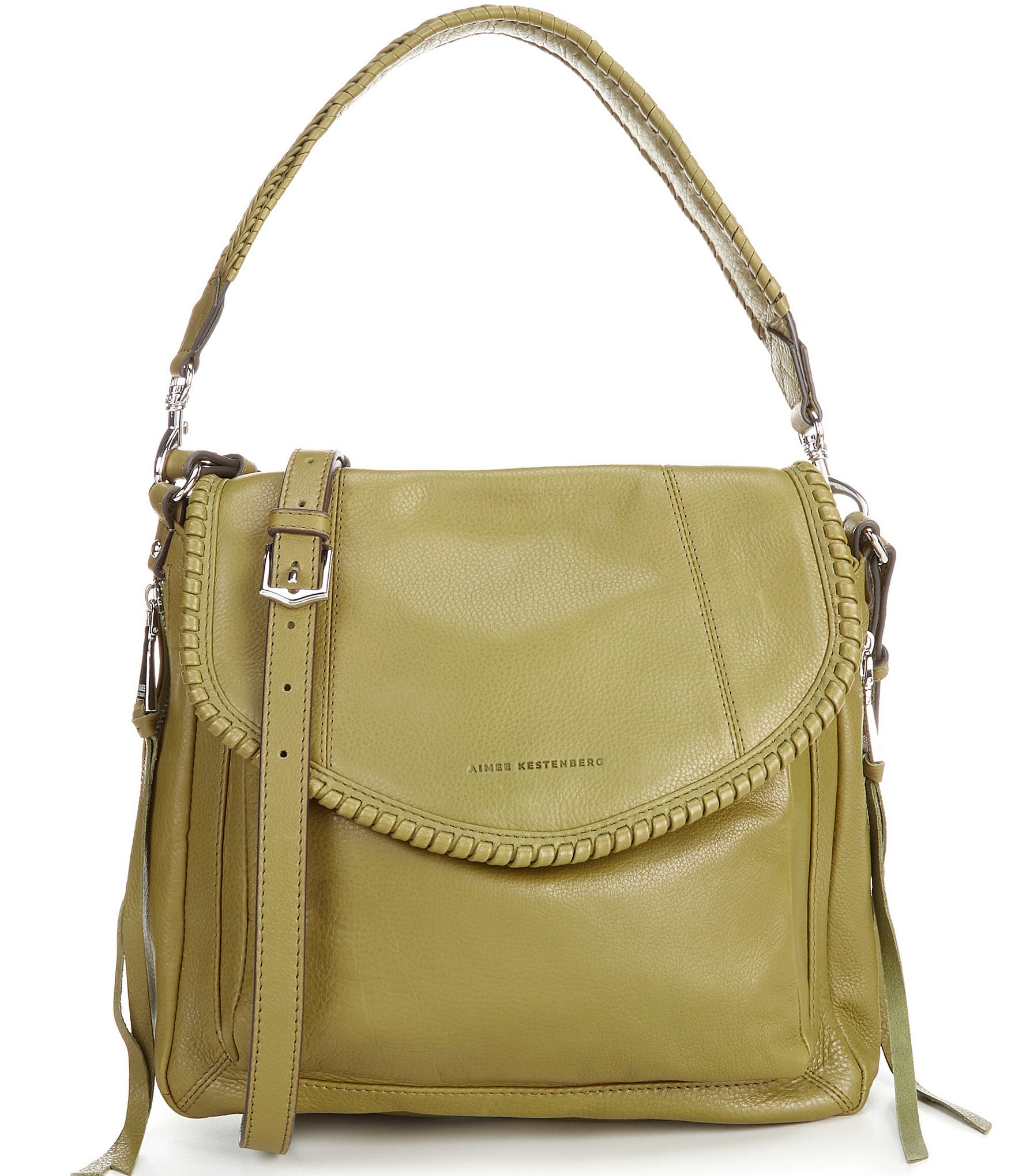 Aimee Kestenberg All For Love Silver Hardware Leather Convertible Crossbody  Shoulder Bag | Dillard's