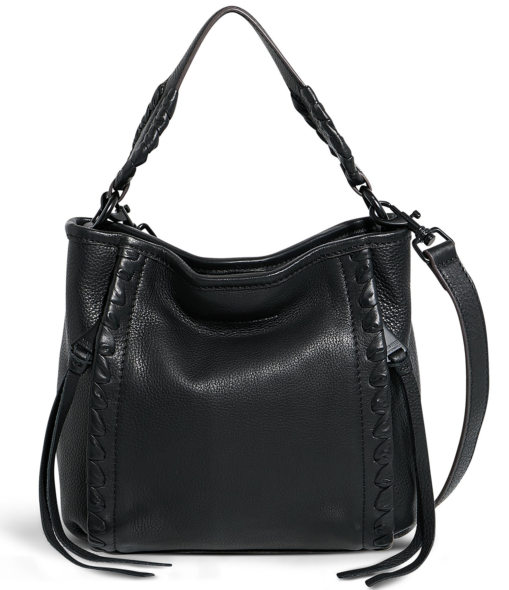 Aimee Kestenberg Black Hardware Artisan Bucket Crossbody Bag | Dillard's