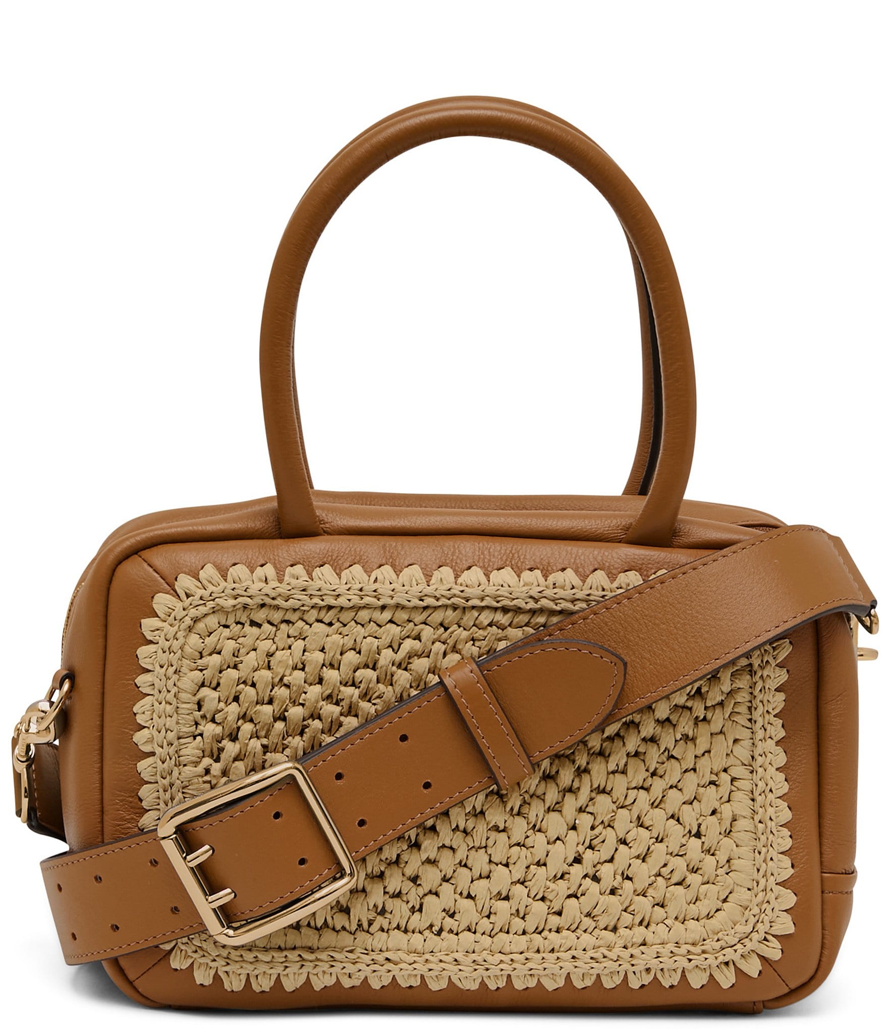 AIMEE Ritual Woven Mid Top Handle Satchel Bag