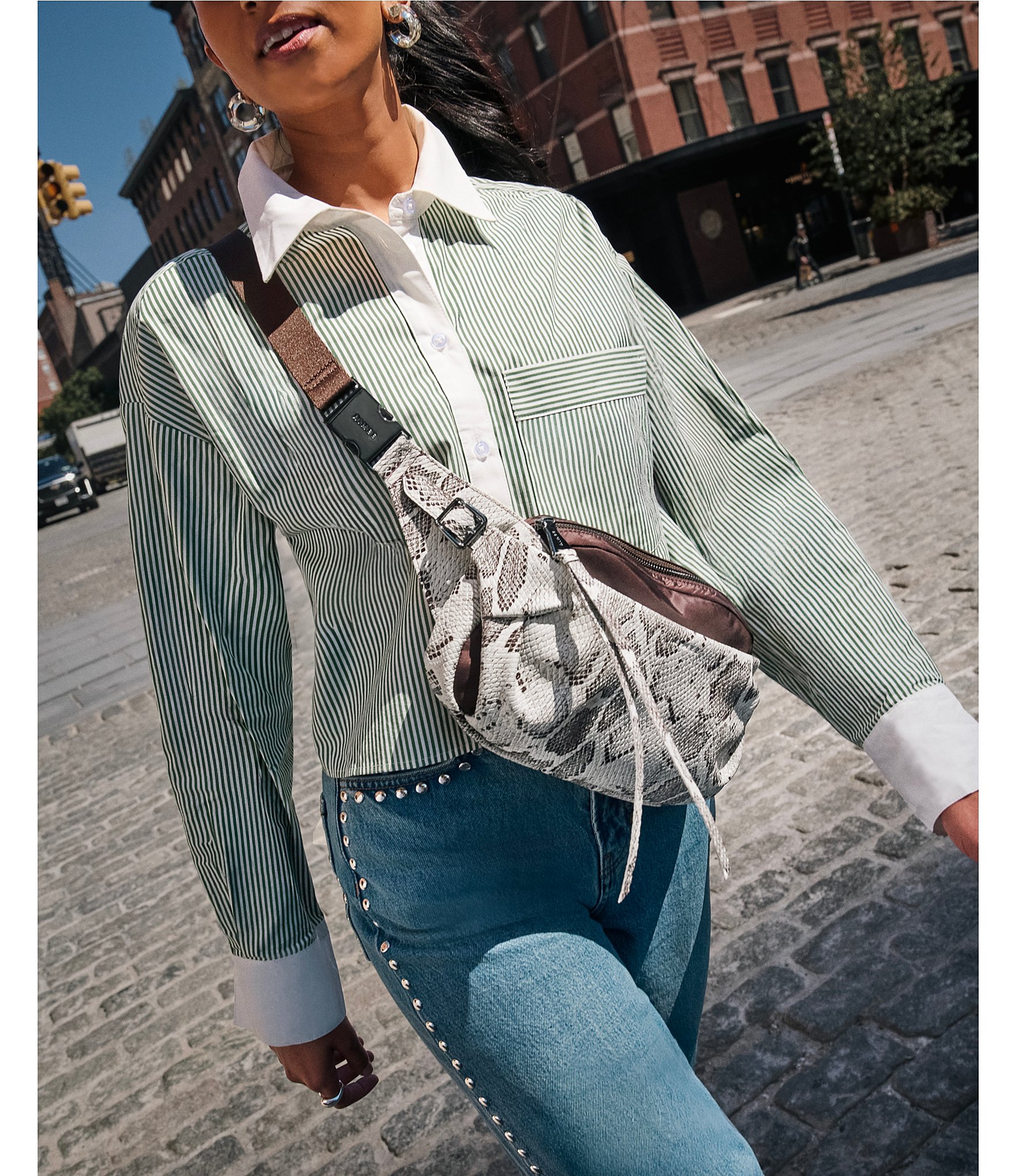 AIMEE Sleeker Snake Print Sling Bag