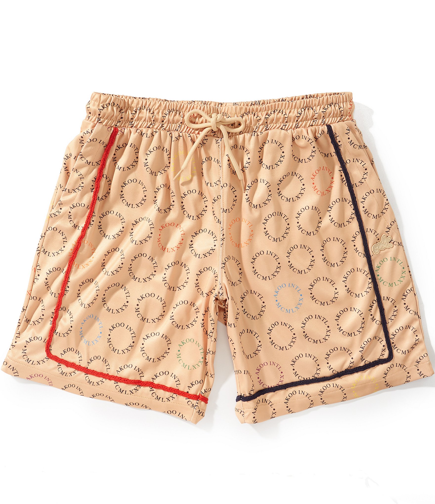 AKOO Clear Port Printed 8#double; Inseam Shorts