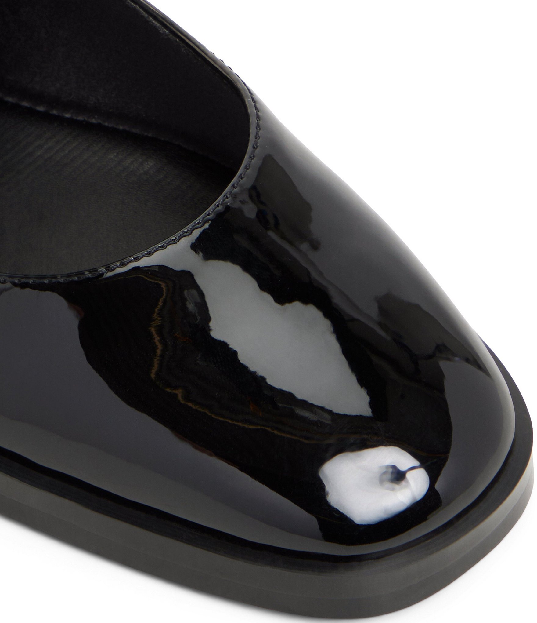 ALDO Arabbella Patent Embellished Buckle Ornament Mary Jane Flats