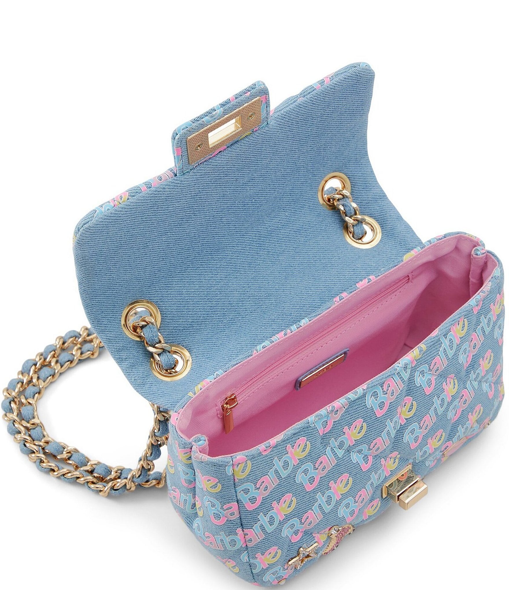 ALDO Barbie Plush Denim Crossbody Bag