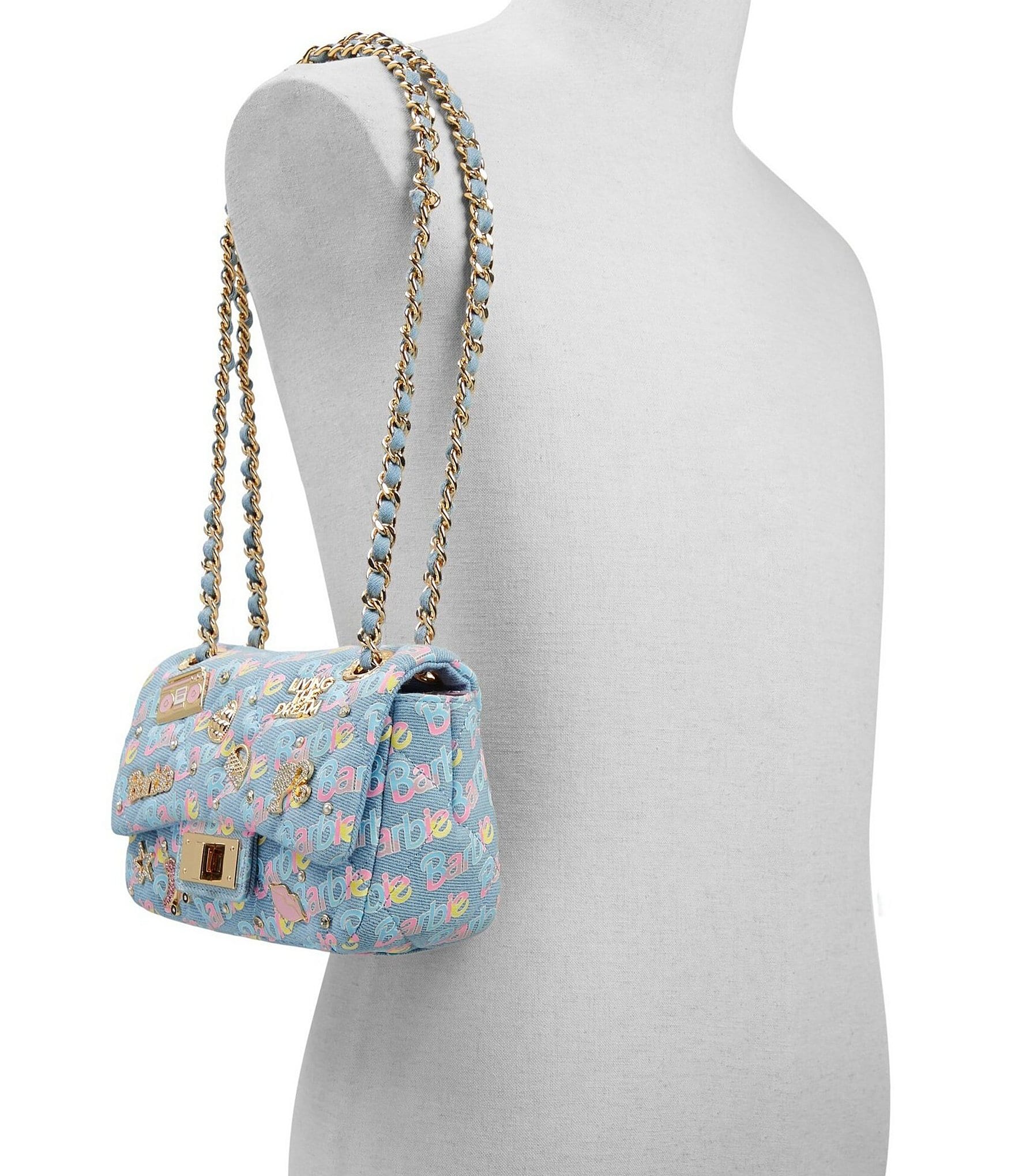 ALDO Barbie Plush Denim Crossbody Bag