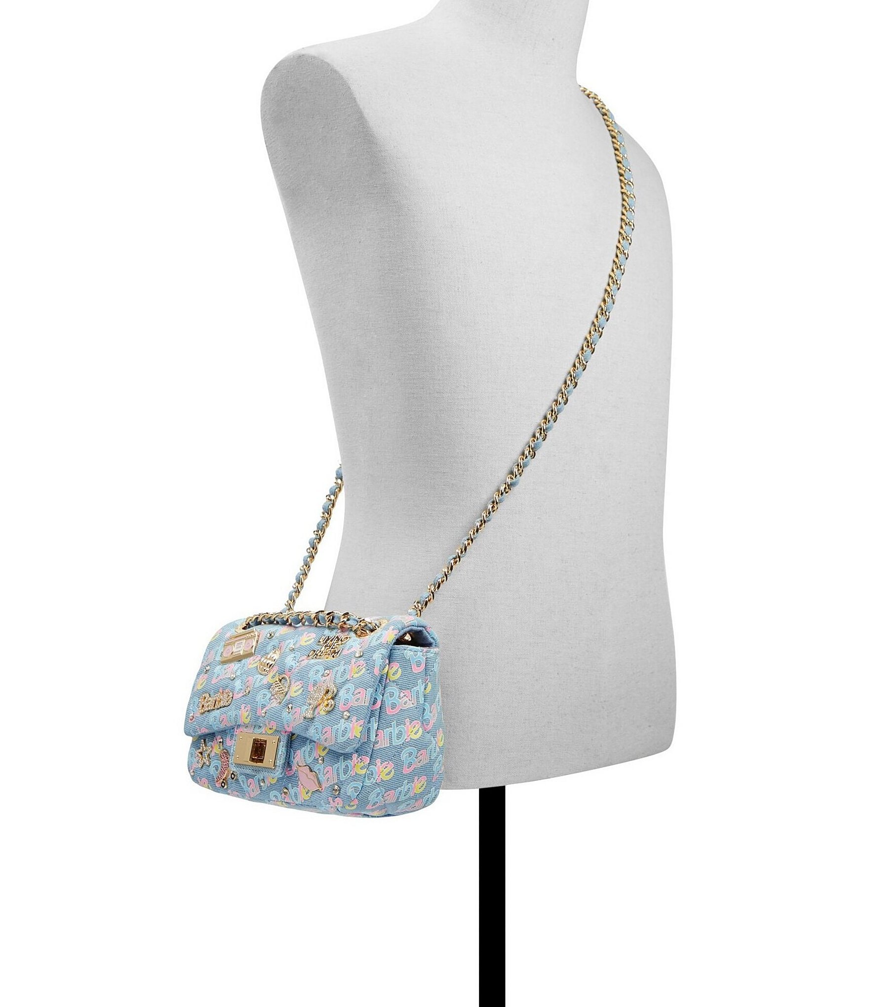 ALDO Barbie Plush Denim Crossbody Bag