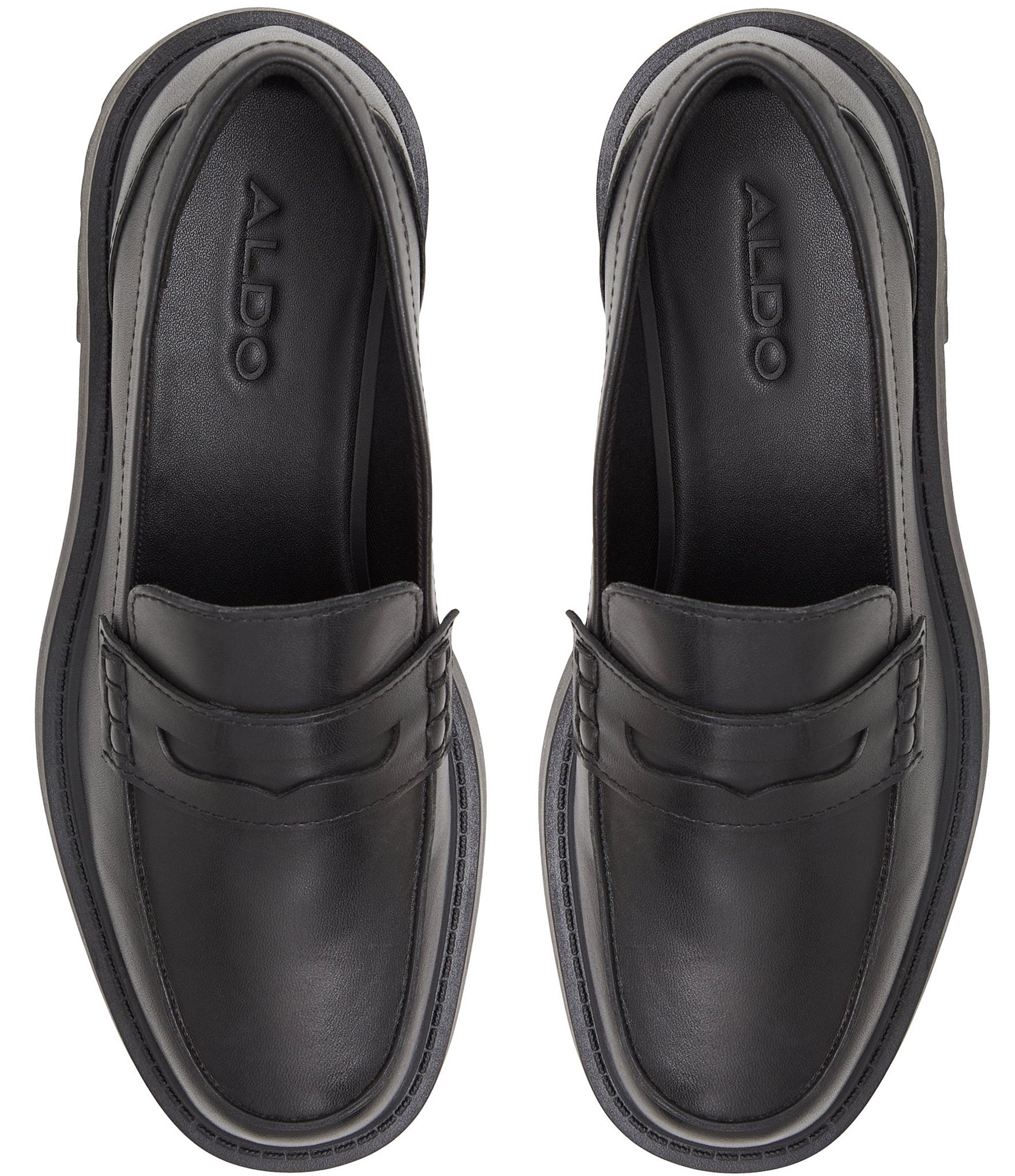ALDO Cadaycia Leather Platform Penny Loafers