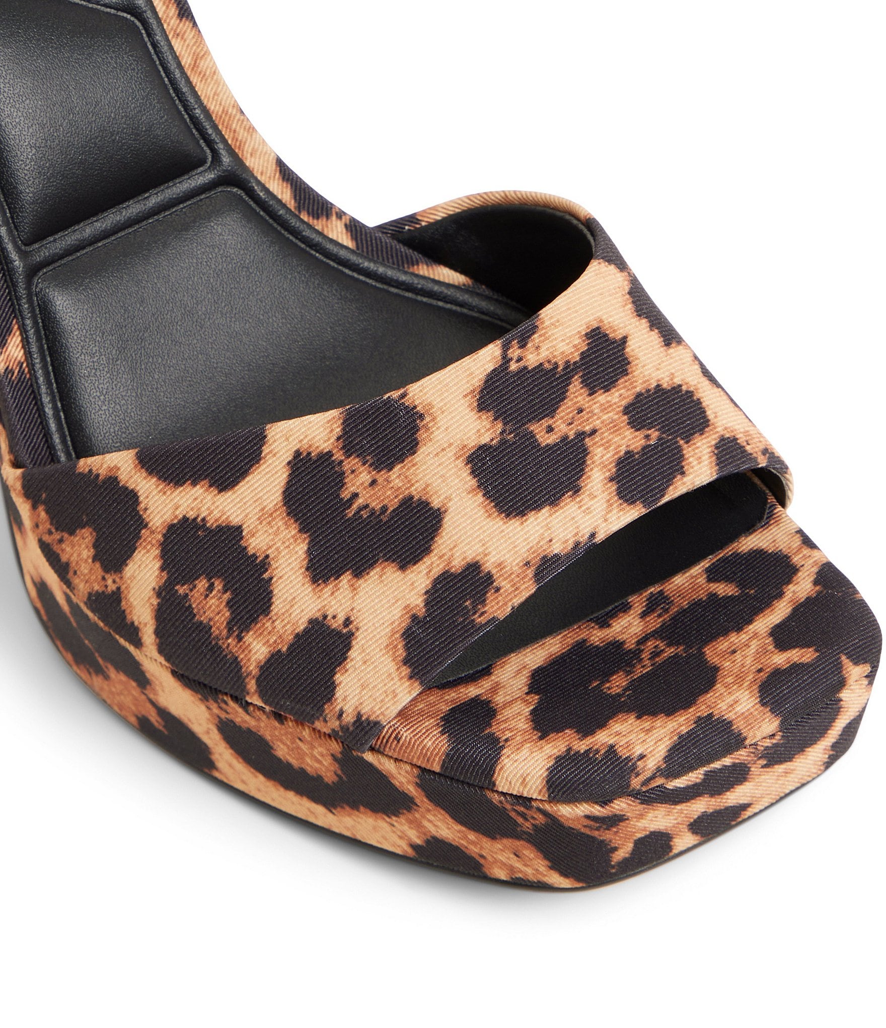 ALDO Chicgleam Leopard Print Ankle Strap Platform Dress Sandals