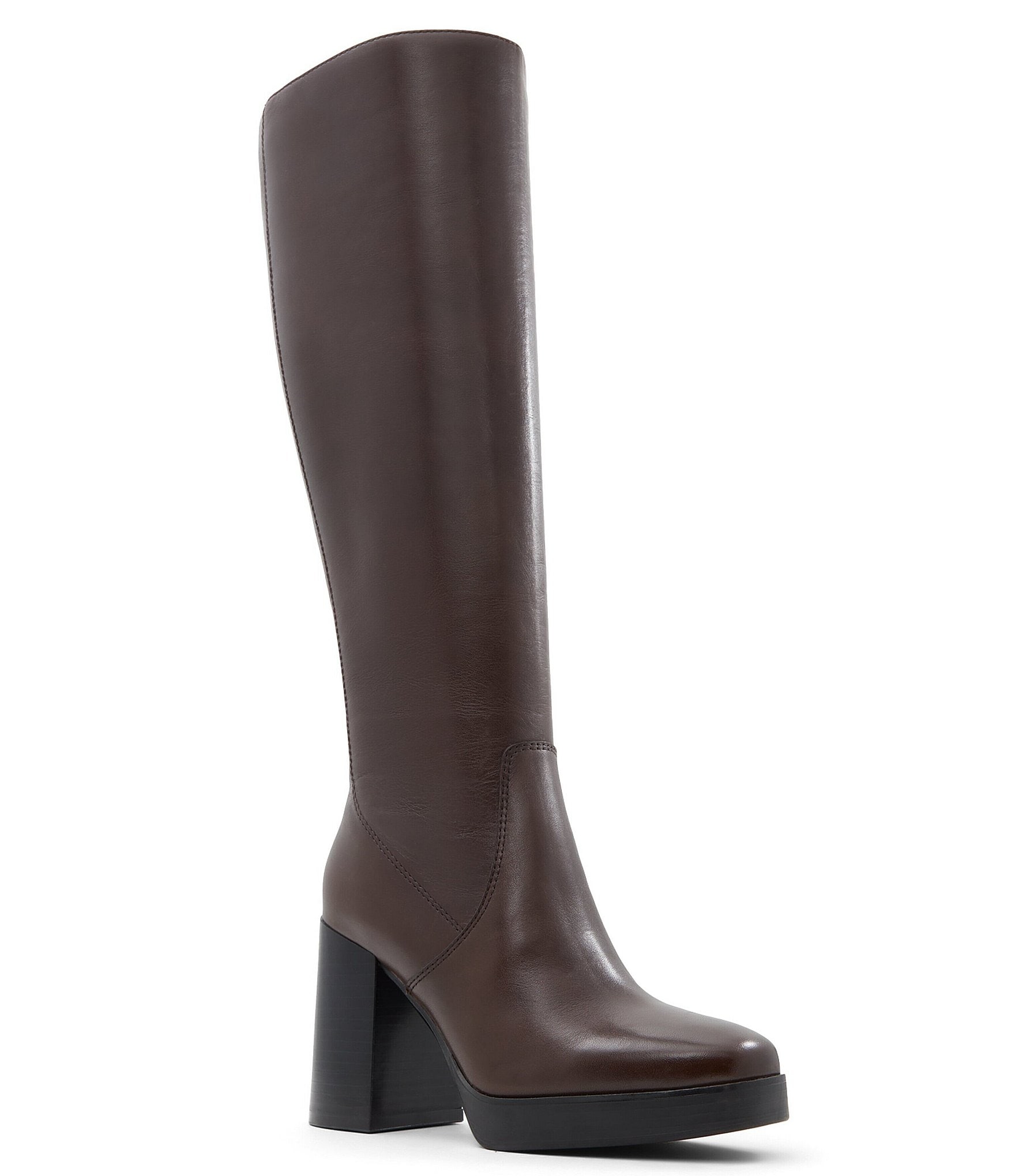 ALDO Equine Platform Block Heel Tall Boots | Dillard's