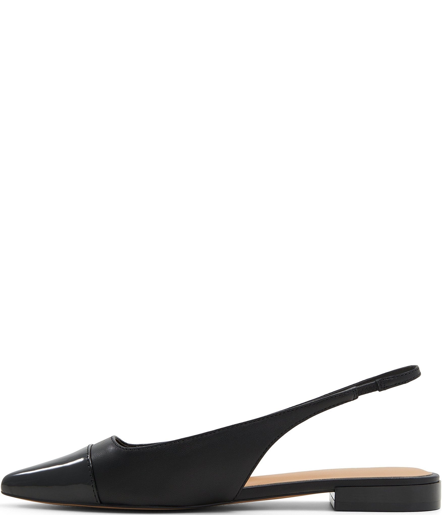 ALDO Fleure Leather Slingback Cap Toe Flats