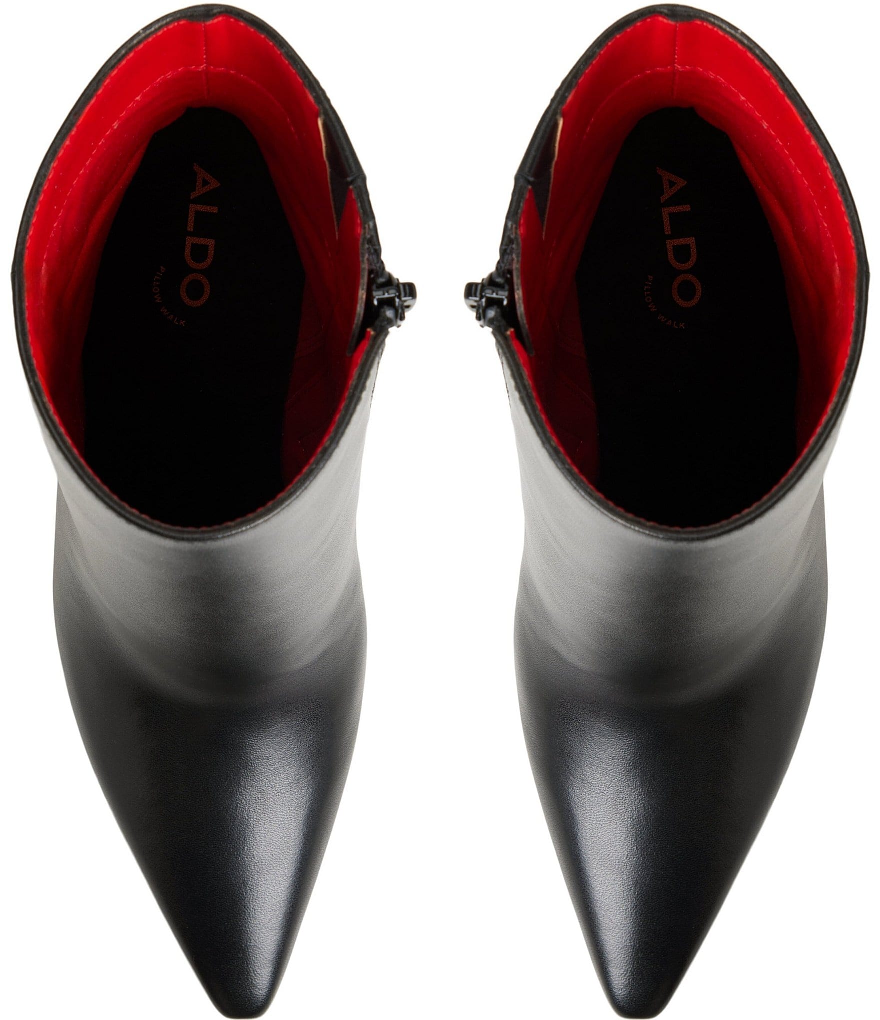 ALDO Guavaberry Leather Pointed Toe Dress Ankle Booties